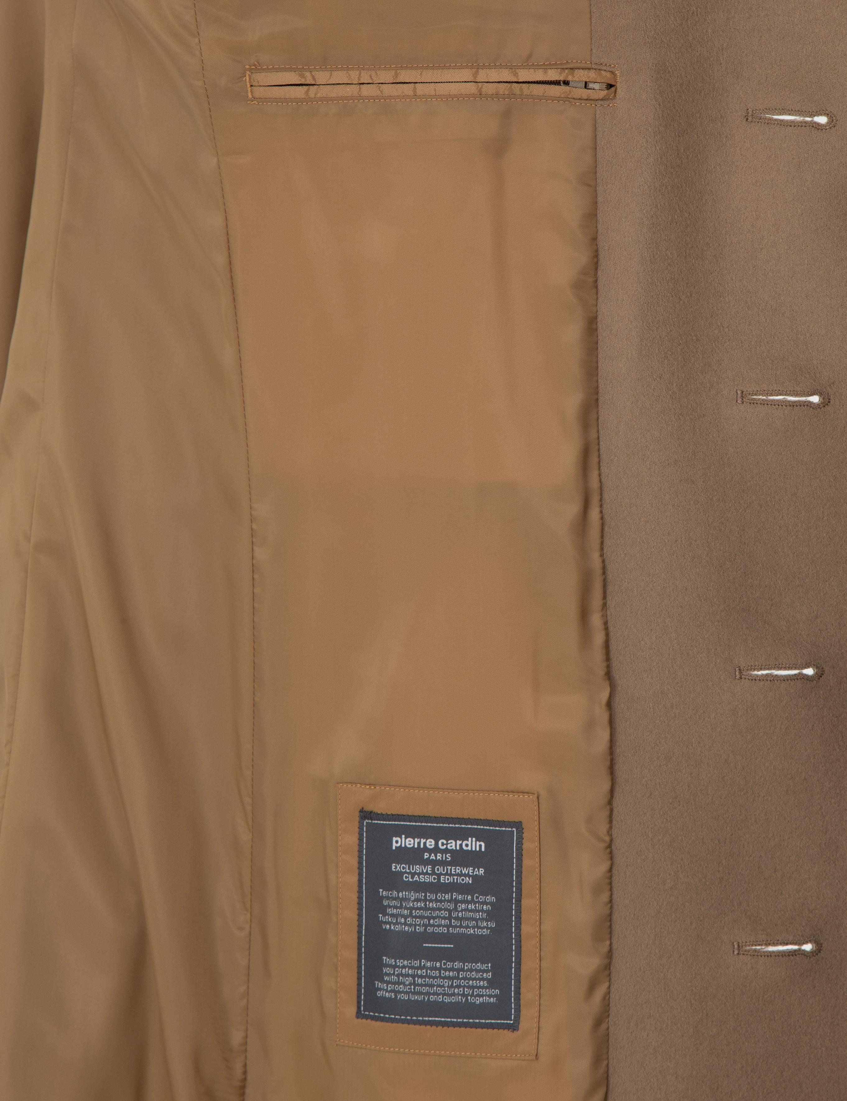 Camel Slim Fit Palto