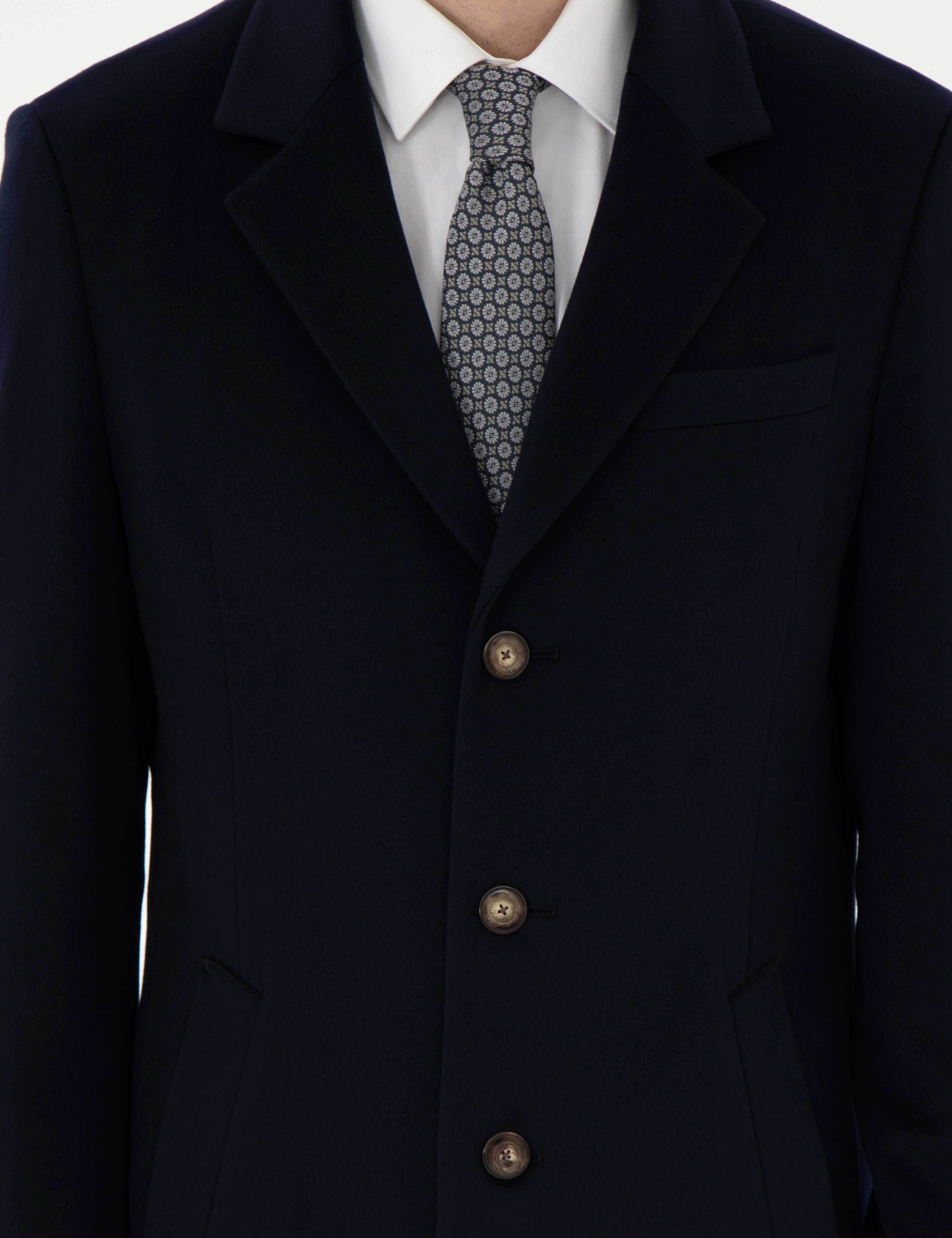 Lacivert Slim Fit Palto - Image 7