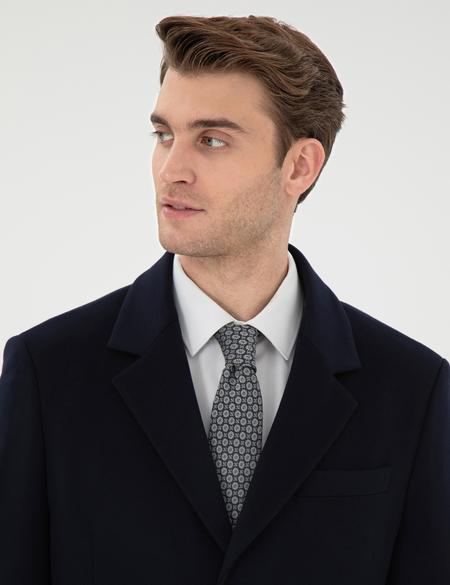 Lacivert Slim Fit Palto - 50298208024