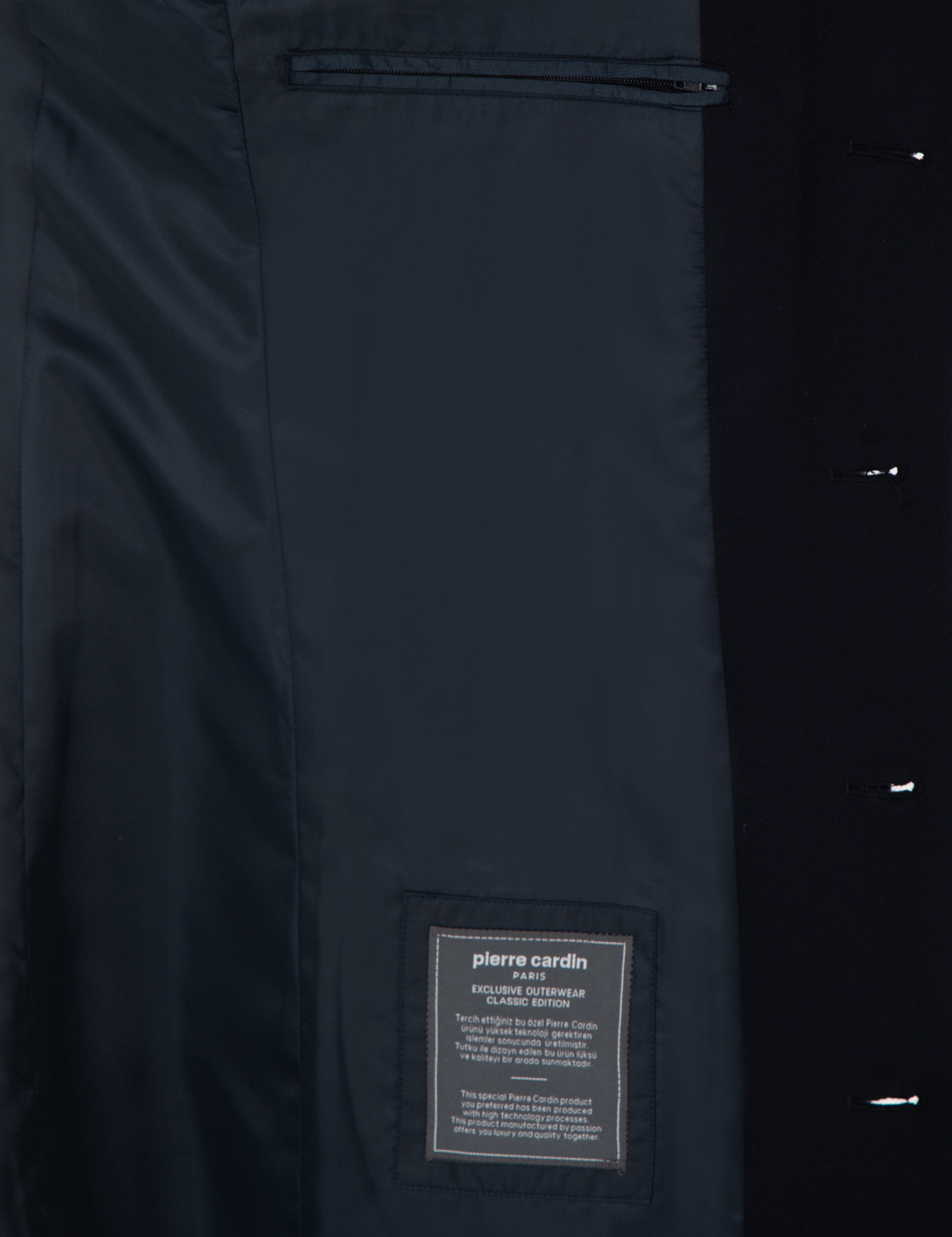 Lacivert Slim Fit Palto - Image 6