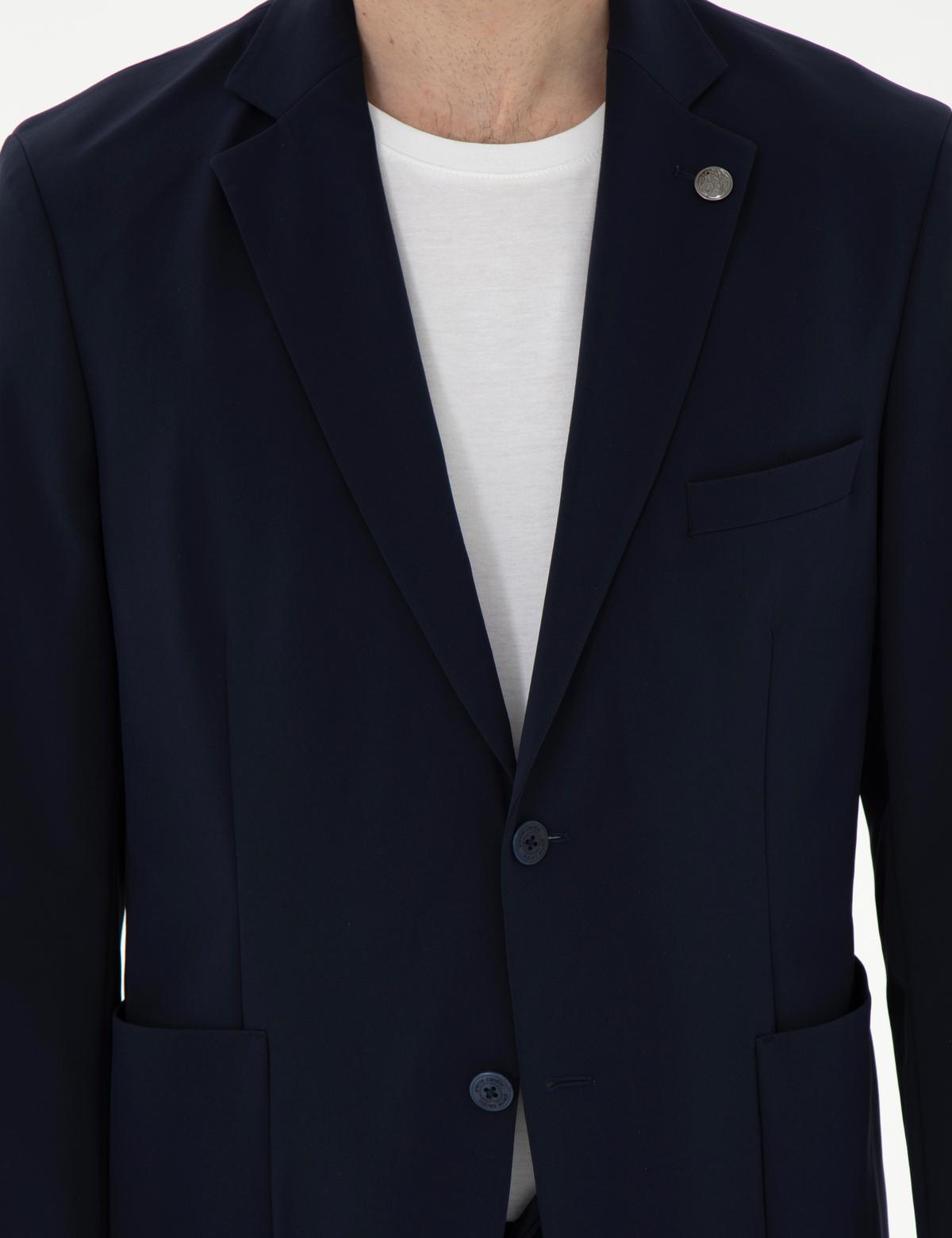 Lacivert Slim Fit Ceket - 50306057056