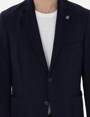 Lacivert Slim Fit Ceket