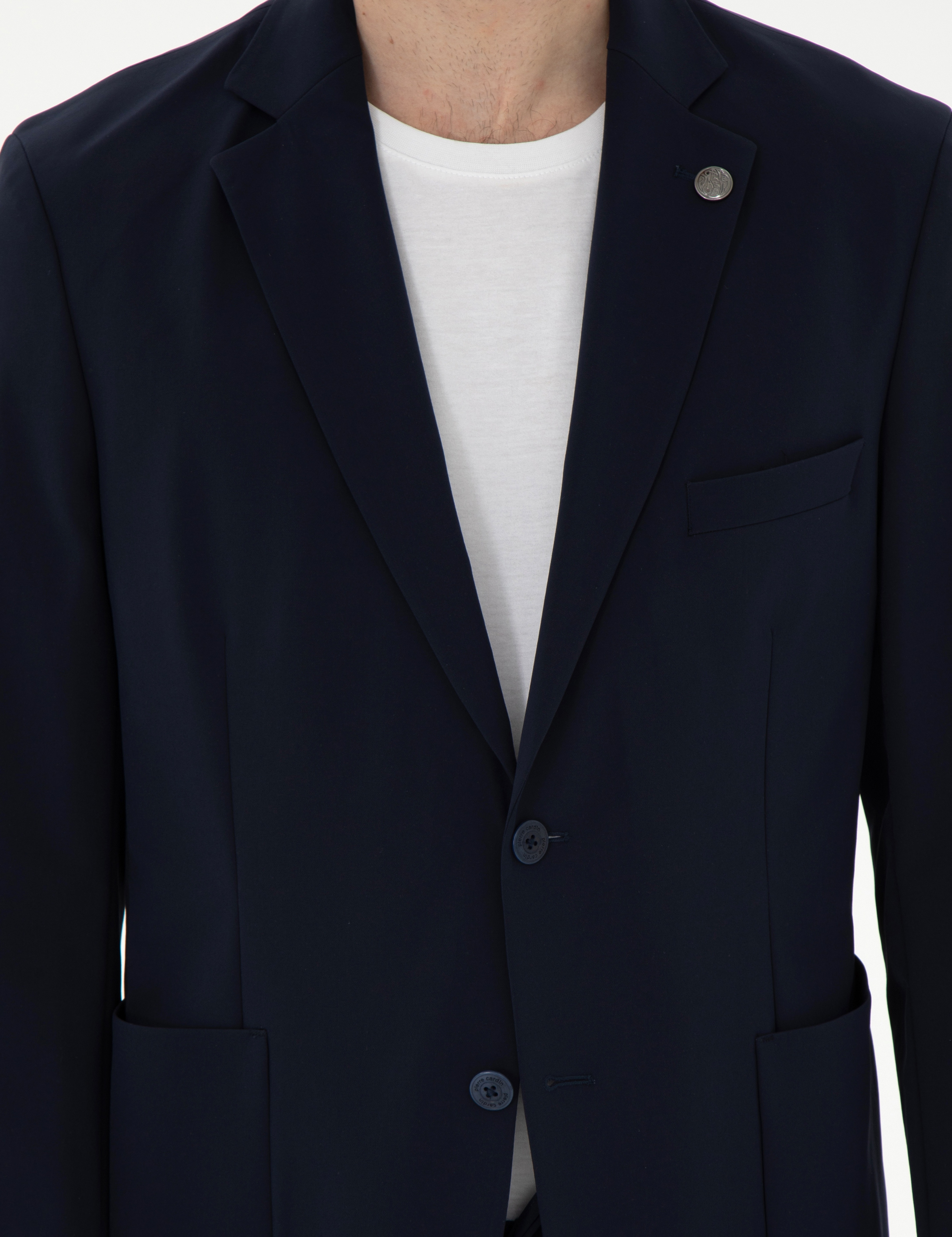 Lacivert Slim Fit Ceket - Image 7