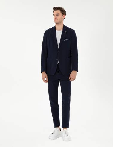Lacivert Slim Fit Ceket