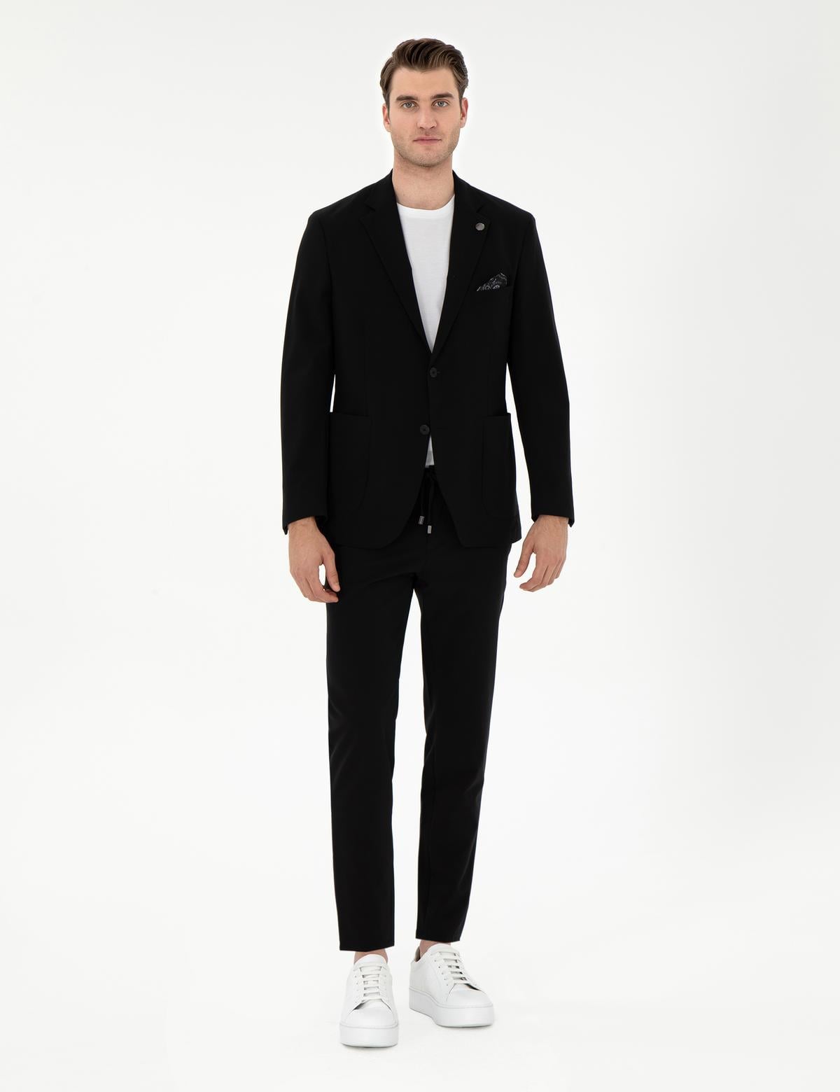 Siyah Slim Fit Ceket - 50306057011