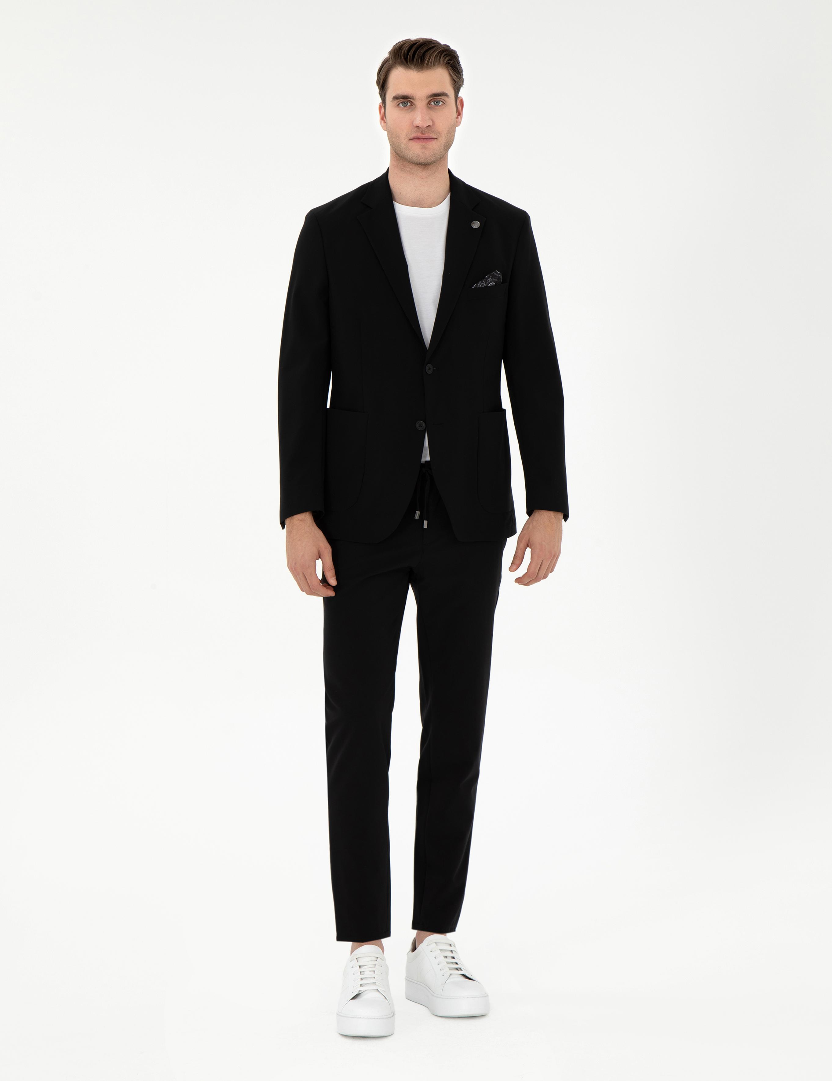 Siyah Slim Fit Ceket