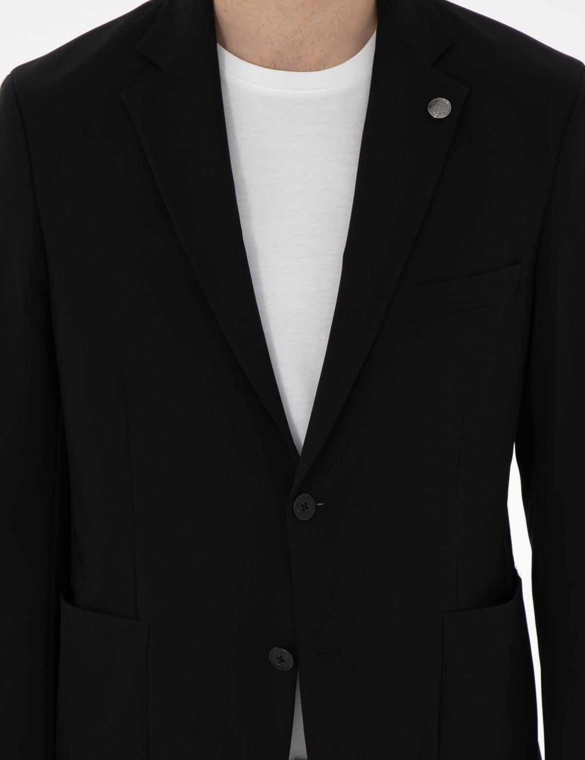 Siyah Slim Fit Ceket - 50306057011