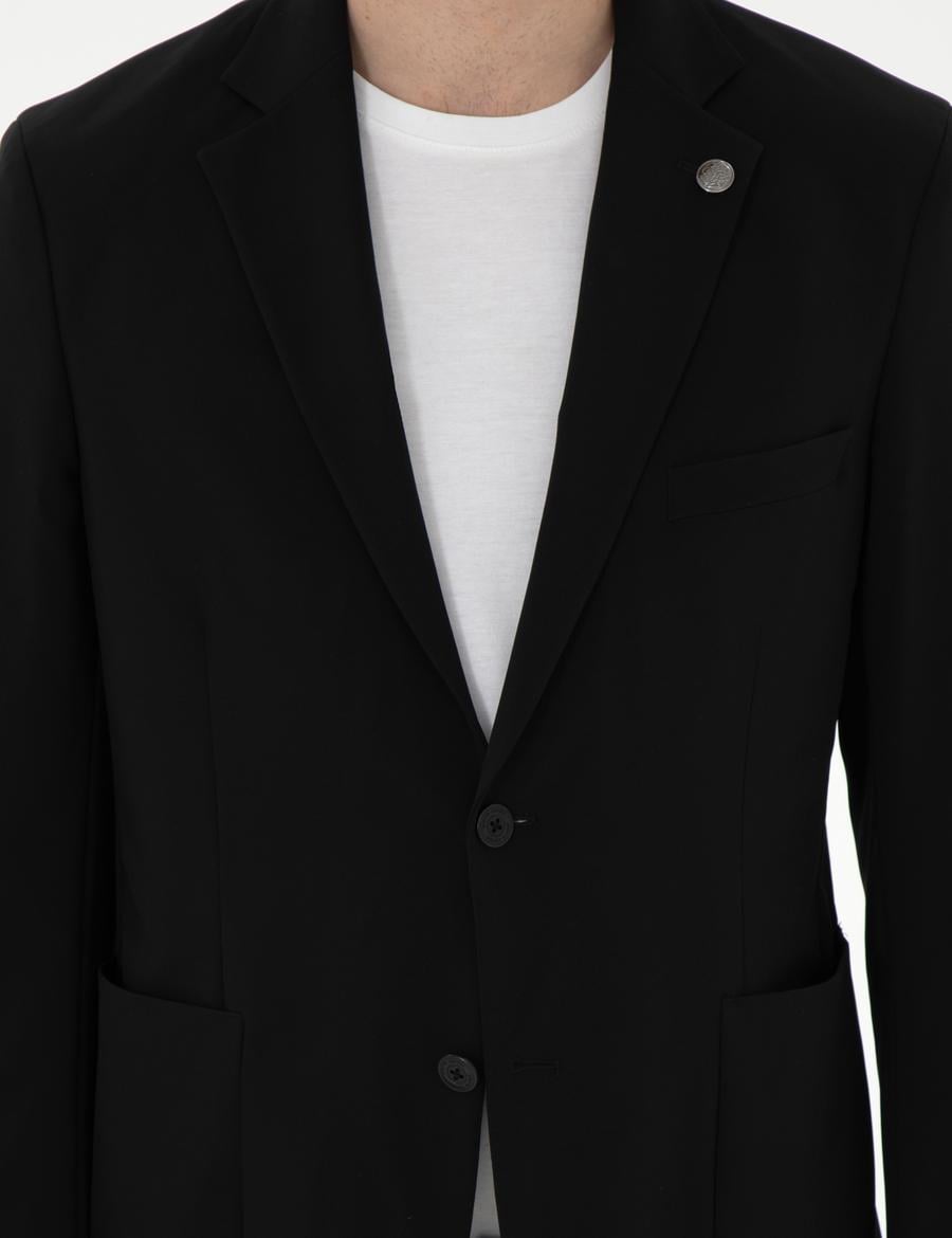 Siyah Slim Fit Ceket