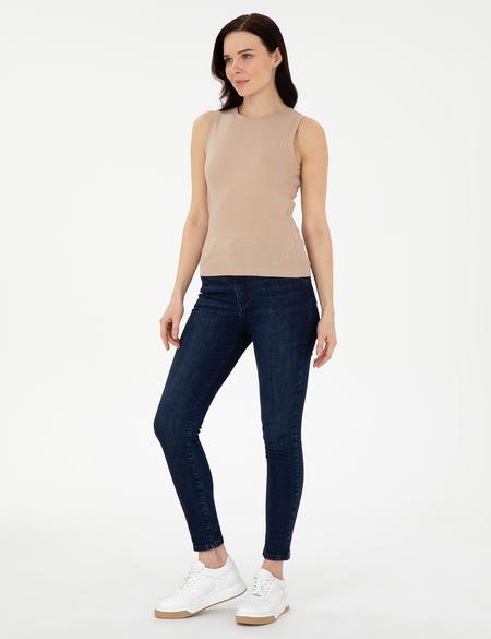 Bej Ex. Slim Fit Tişört - 50308064040