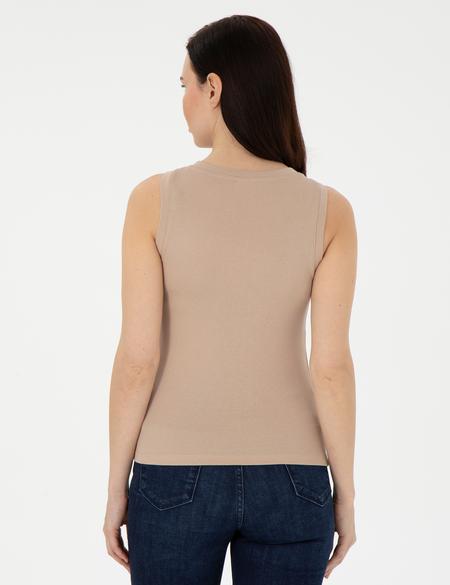 Bej Ex. Slim Fit Tişört - 50308064040