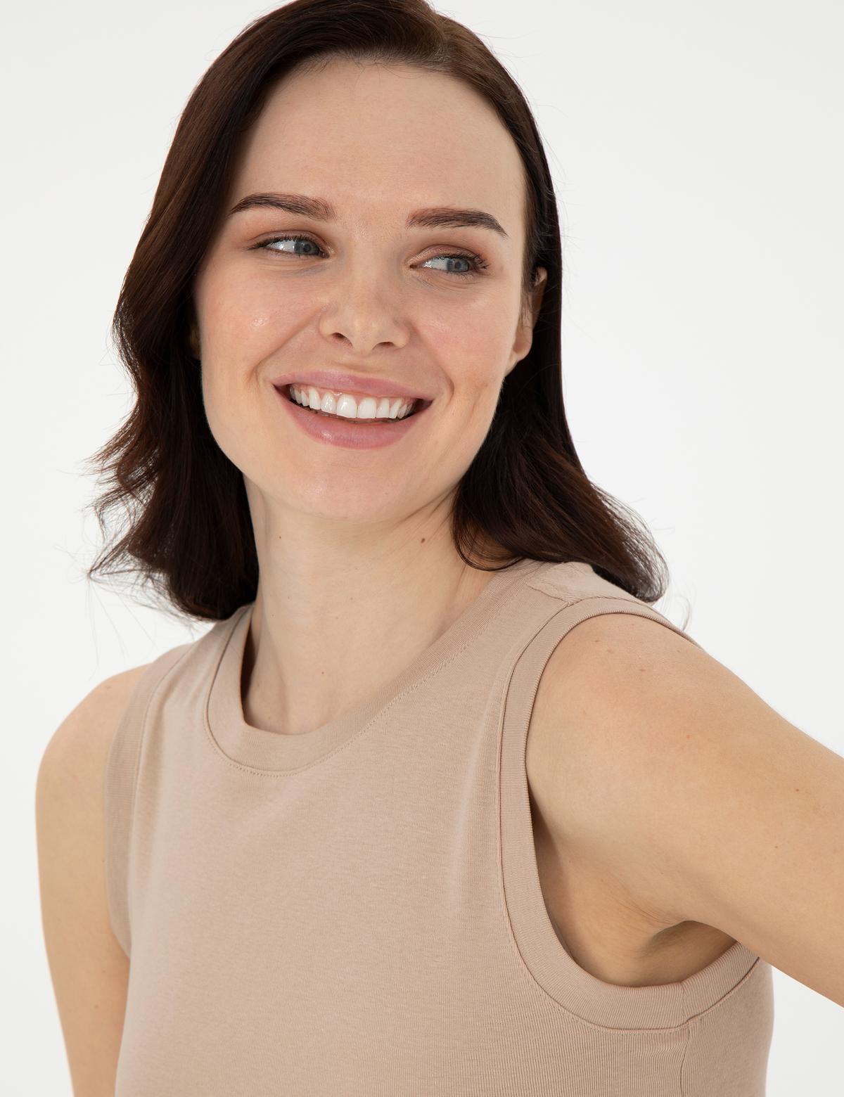 Bej Ex. Slim Fit Tişört - 50308064040