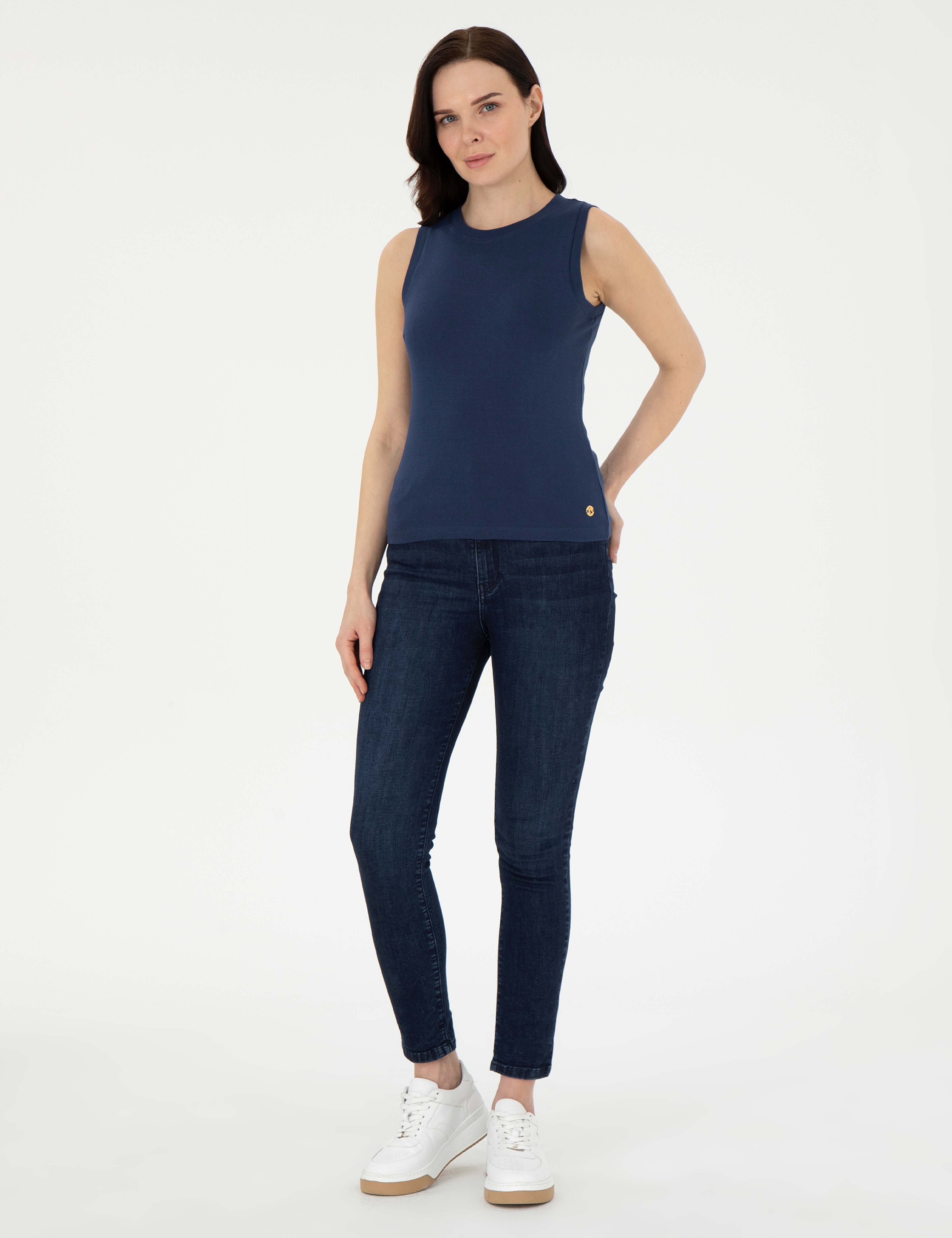 Lacivert Ex. Slim Fit Tişört - Image 4
