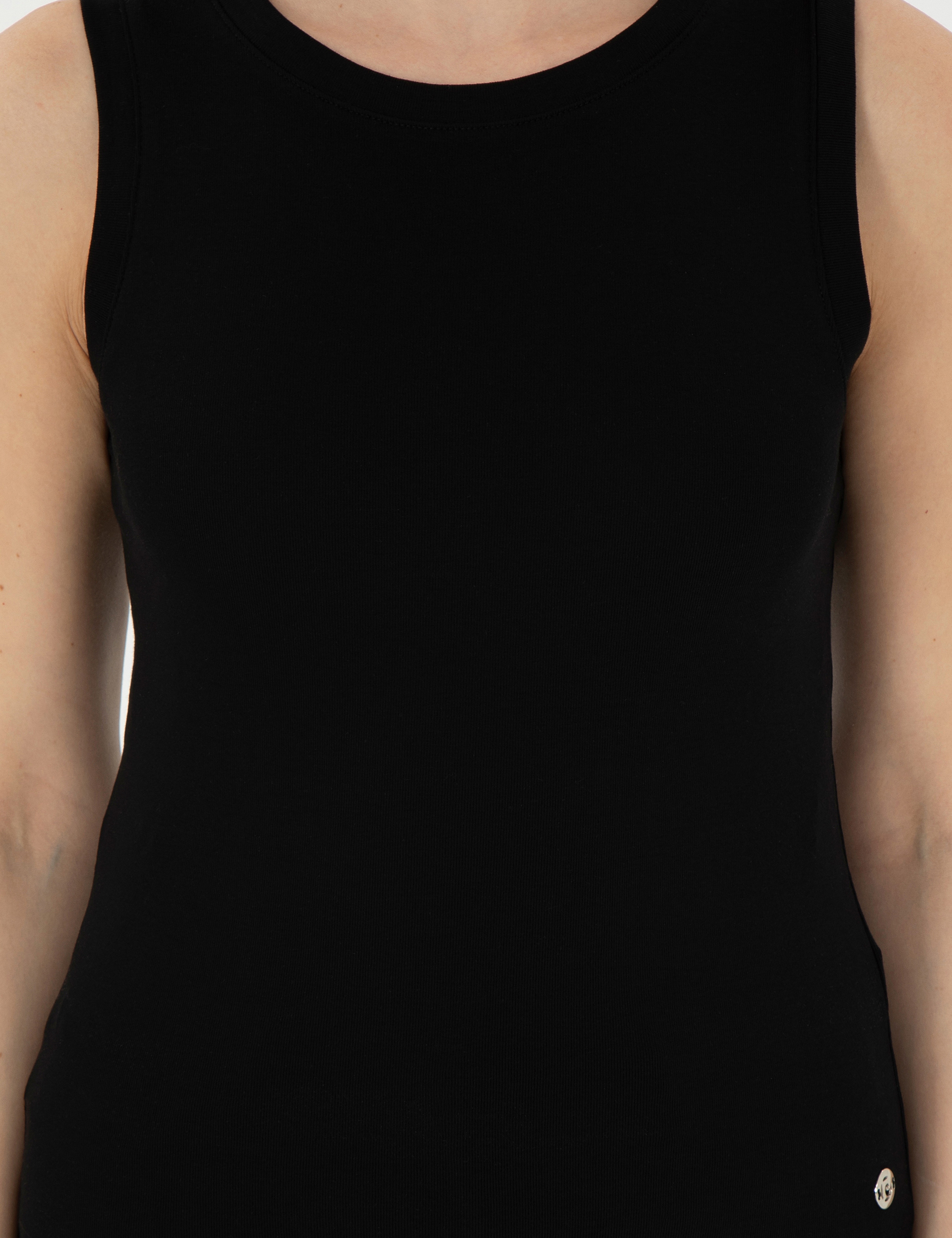 Siyah Ex. Slim Fit Tişört - Image 6