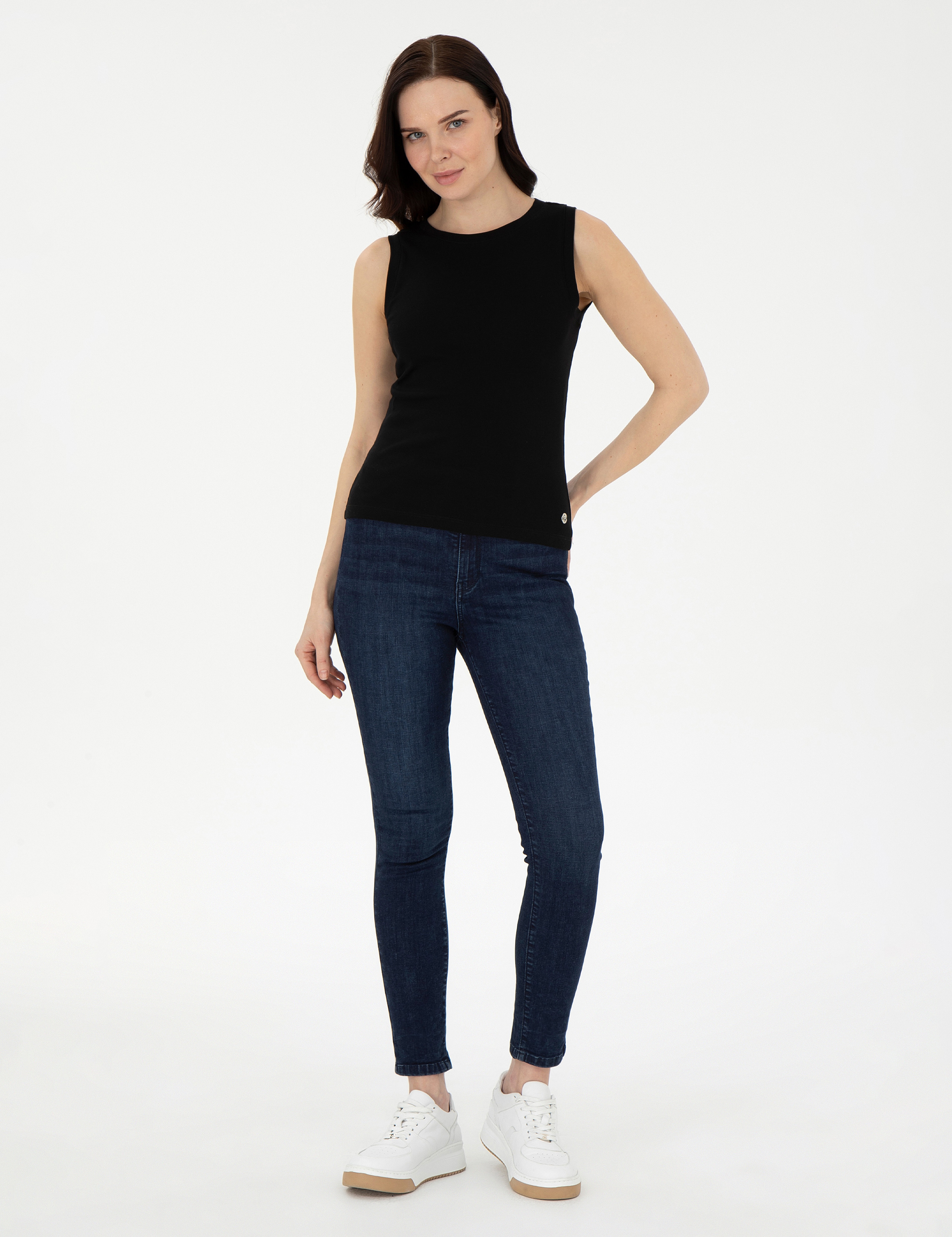 Siyah Ex. Slim Fit Tişört - Image 4