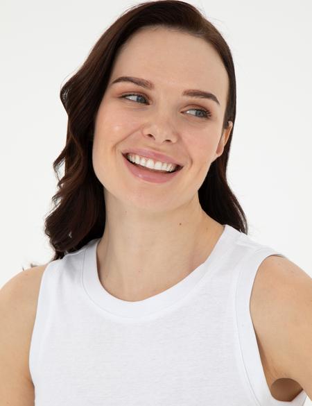 Beyaz Ex. Slim Fit Tişört - 50308064030