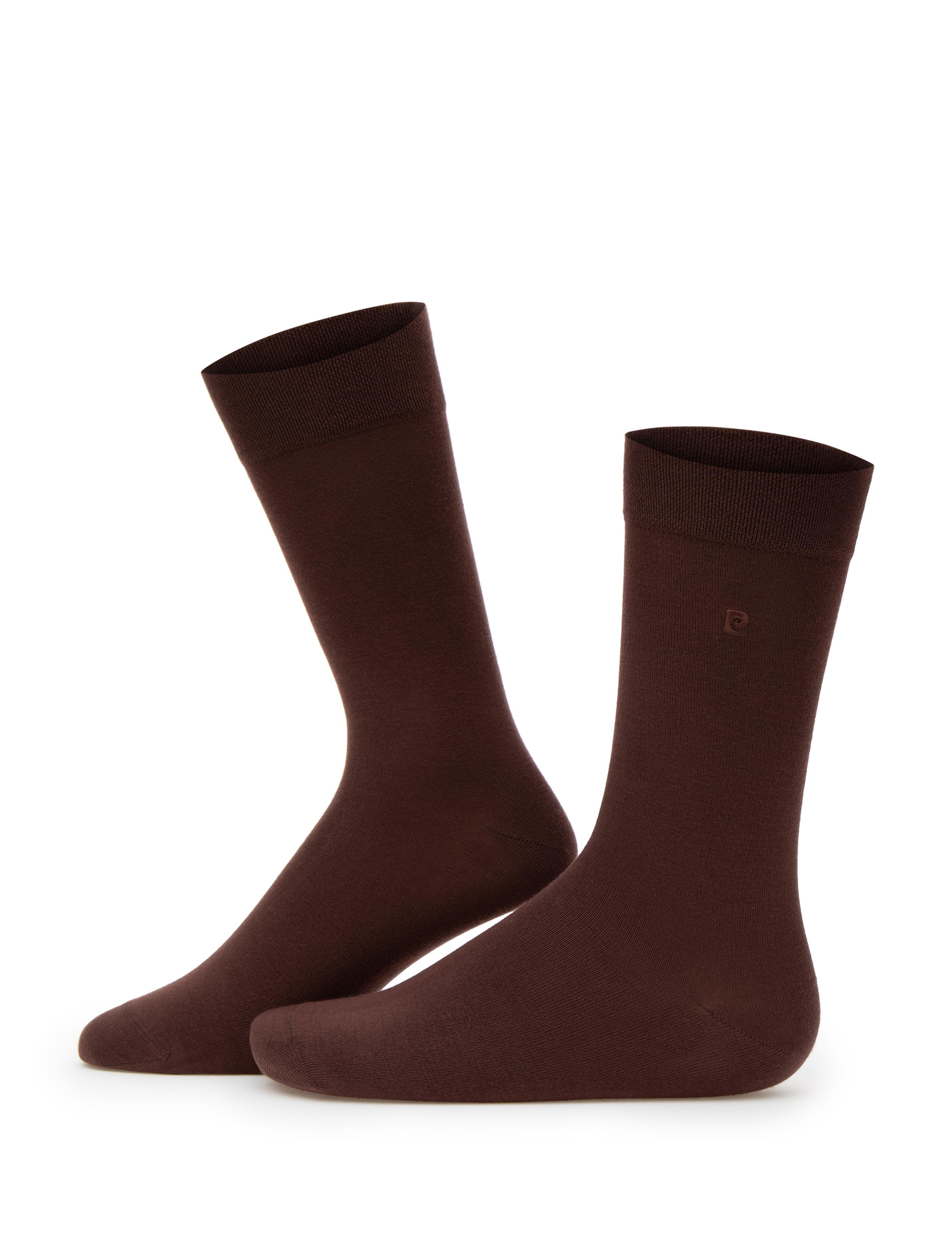 Erkek Bambu Karışımlı Kahverengi Soket Basic Çorap