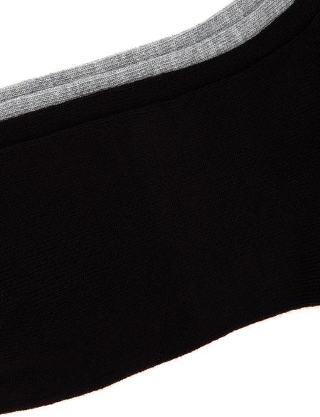 Kadın Siyah 2'li Bambu Patik Çorap - 50301596005