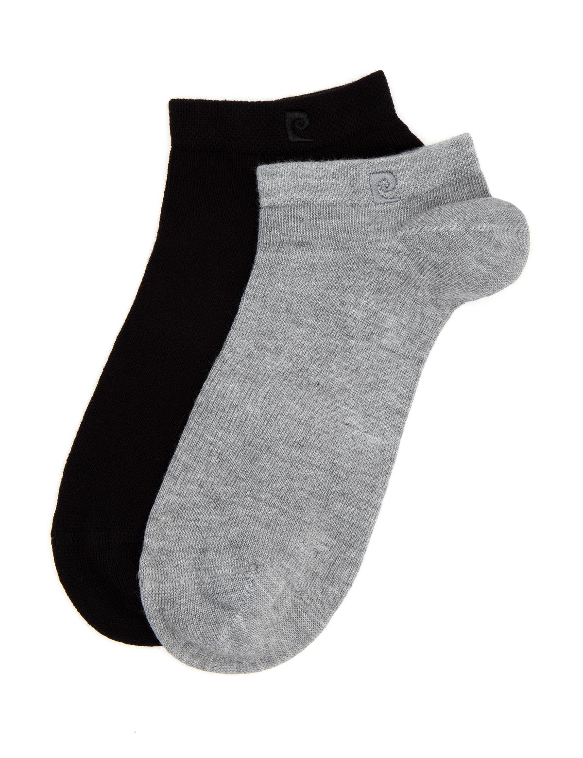 Kadın Siyah 2'li Bambu Patik Çorap - 50301596005