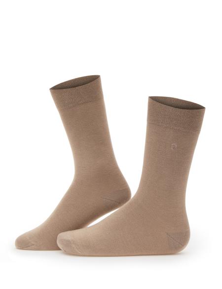 Erkek Bambu Karışımlı Bej Soket Basic Çorap - 50304461005
