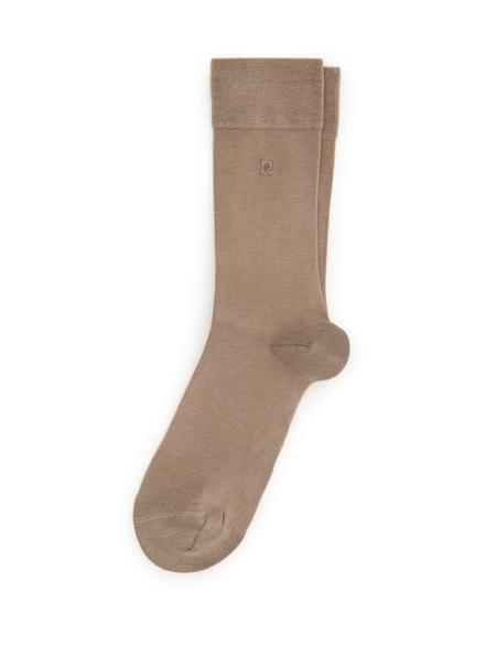 Erkek Bambu Karışımlı Bej Soket Basic Çorap - 50304461005