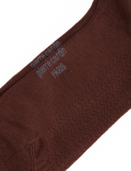 Erkek Bambu Karışımlı Kahverengi Soket Desenli Çorap - 50304462005