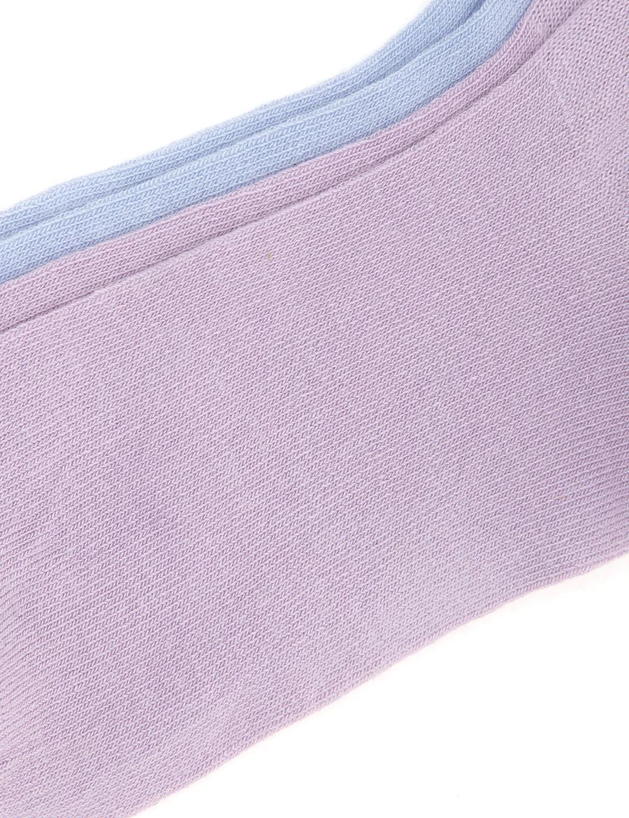 Kadın Lila 2'li Bambu Patik Çorap