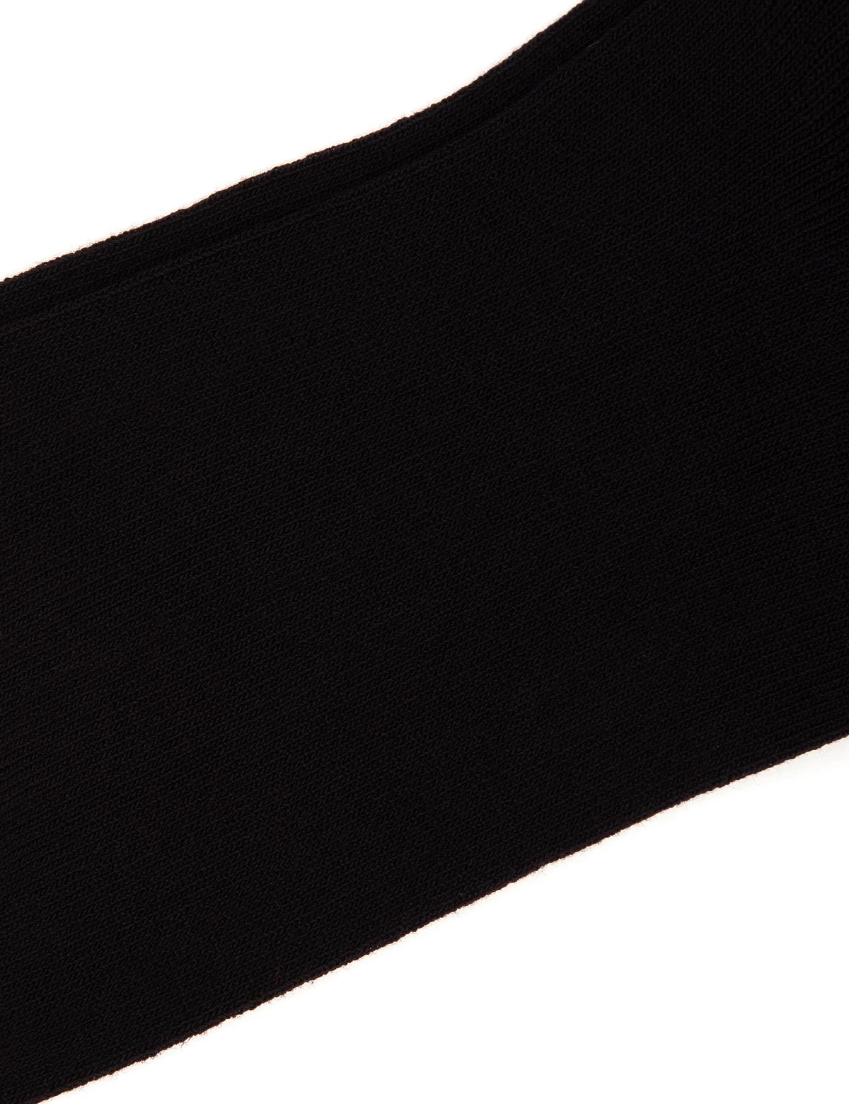 Kadın Siyah Bambu Soket Çorap - 50301597004