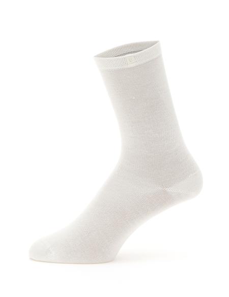 Kadın Beyaz Bambu Soket Çorap - 50301597001