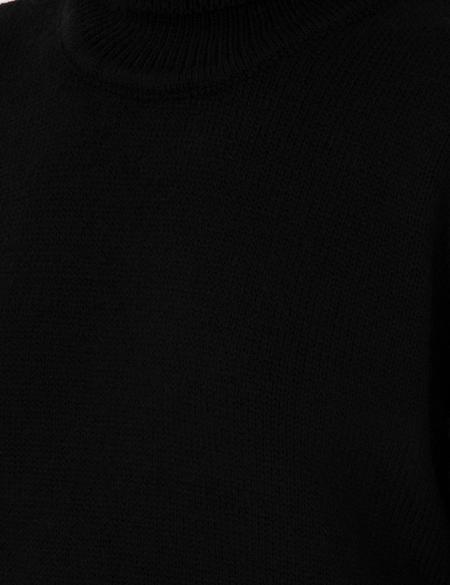 Siyah Oversize Kazak - 50290574011