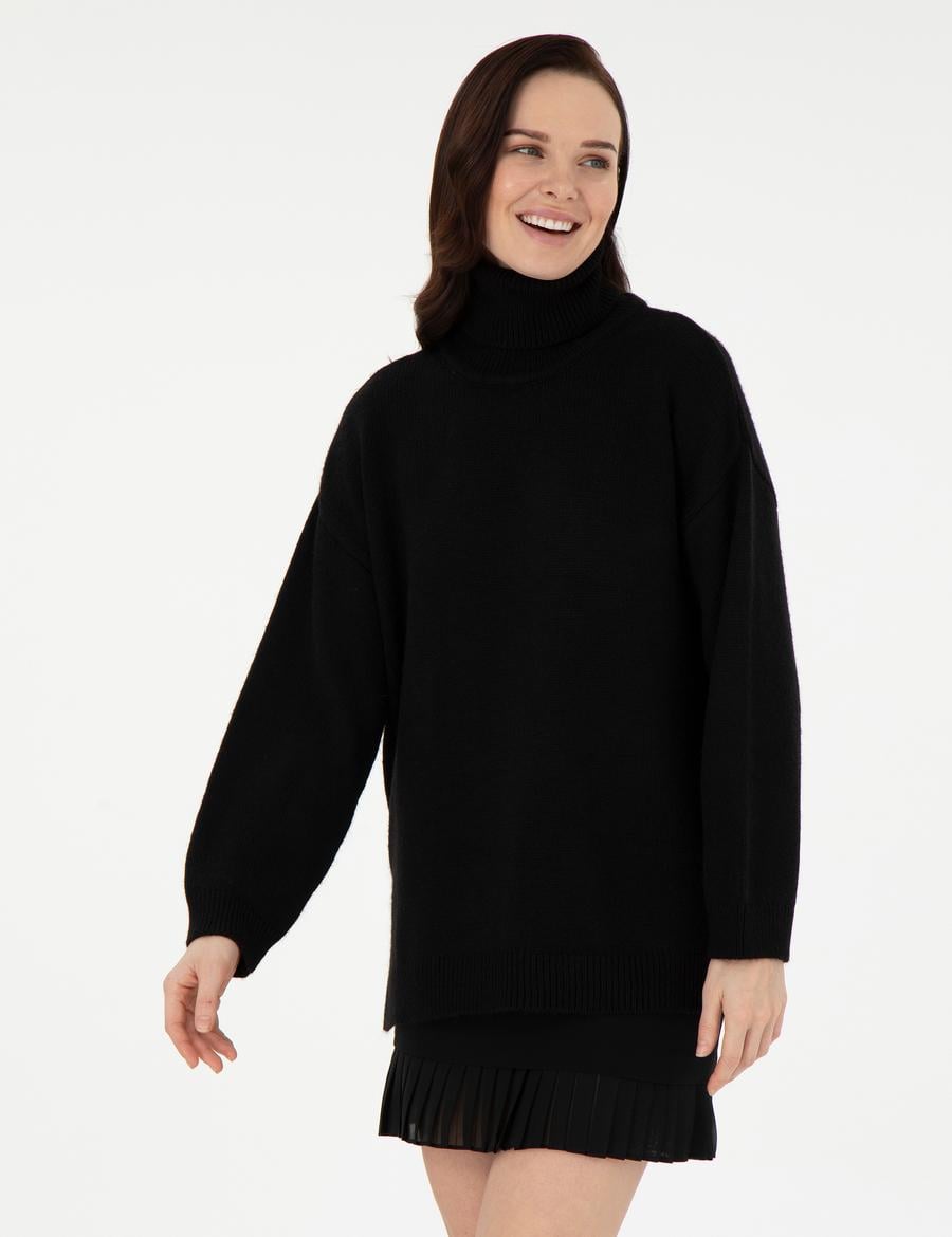 Siyah Oversize Kazak