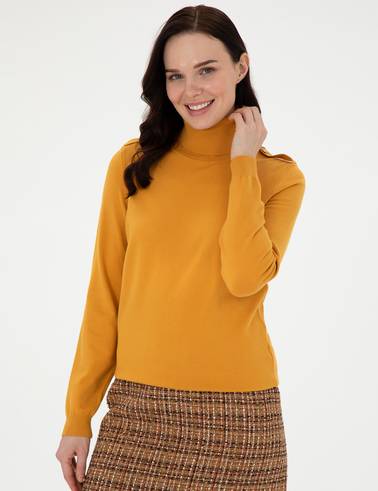 Safran Slim Fit Balıkçı Yaka Basic Kazak
