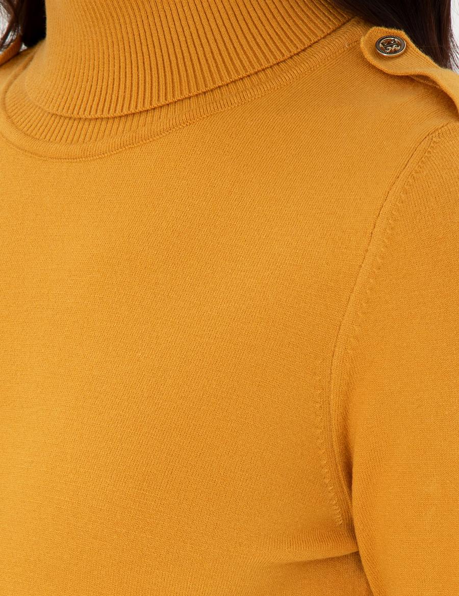 Safran Slim Fit Balıkçı Yaka Basic Kazak