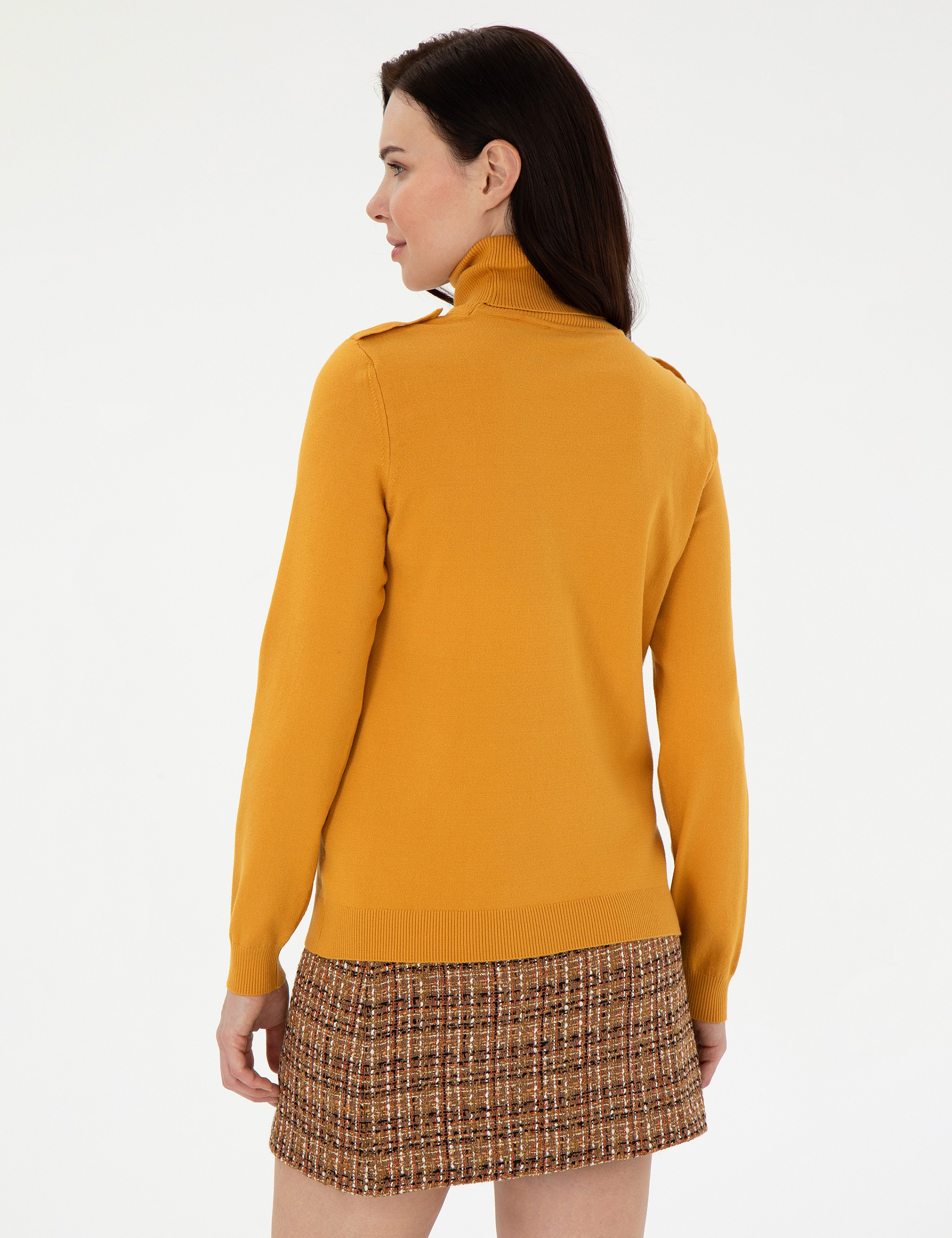 Safran Slim Fit Balıkçı Yaka Basic Kazak - Image 5