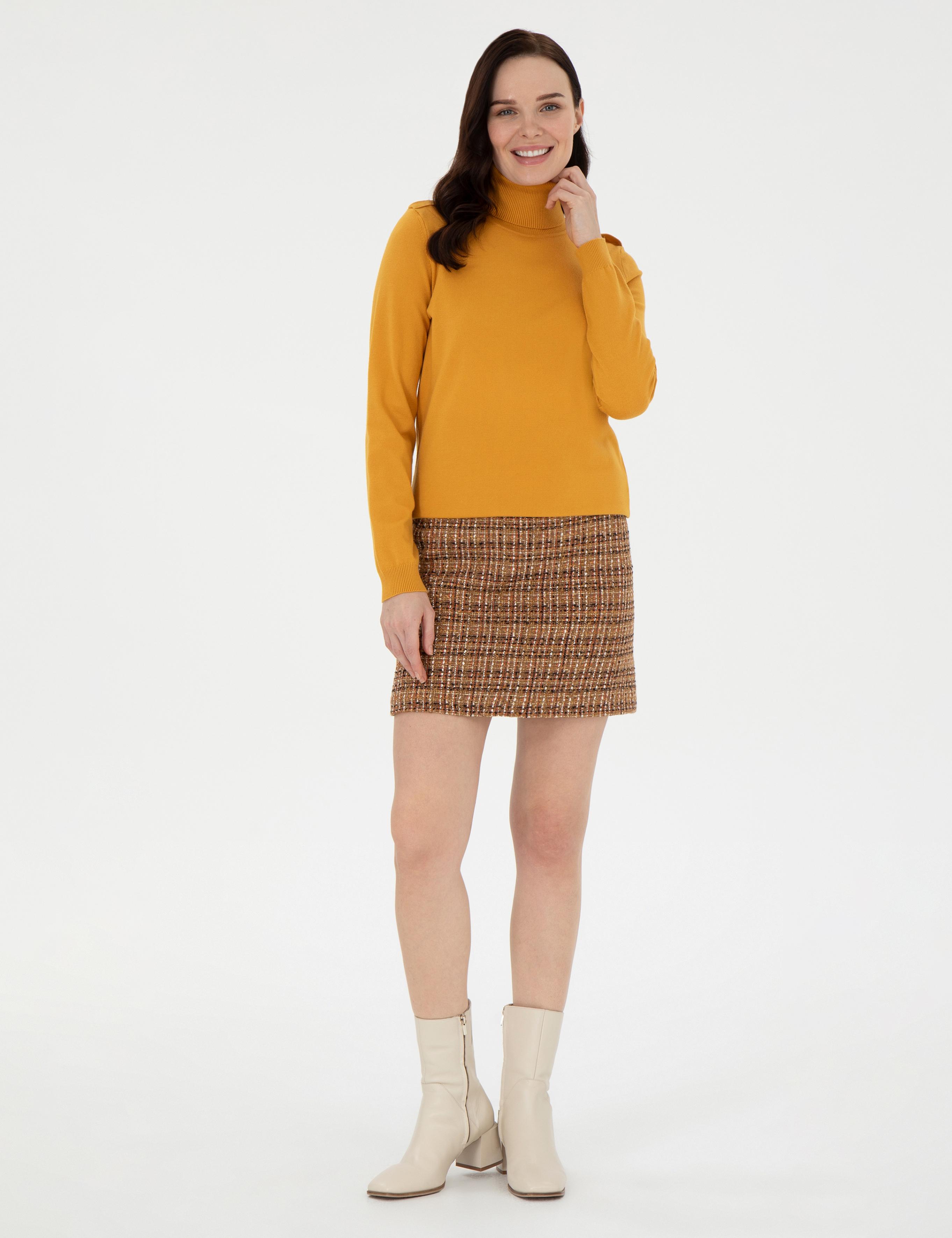 Safran Slim Fit Balıkçı Yaka Basic Kazak