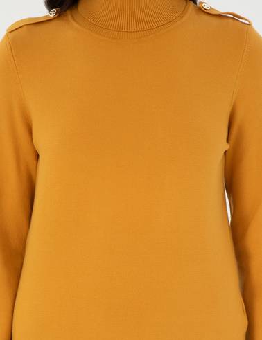 Safran Slim Fit Balıkçı Yaka Basic Kazak