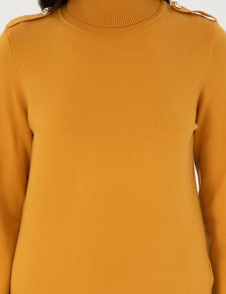 Safran Slim Fit Balıkçı Yaka Basic Kazak - 50290579001