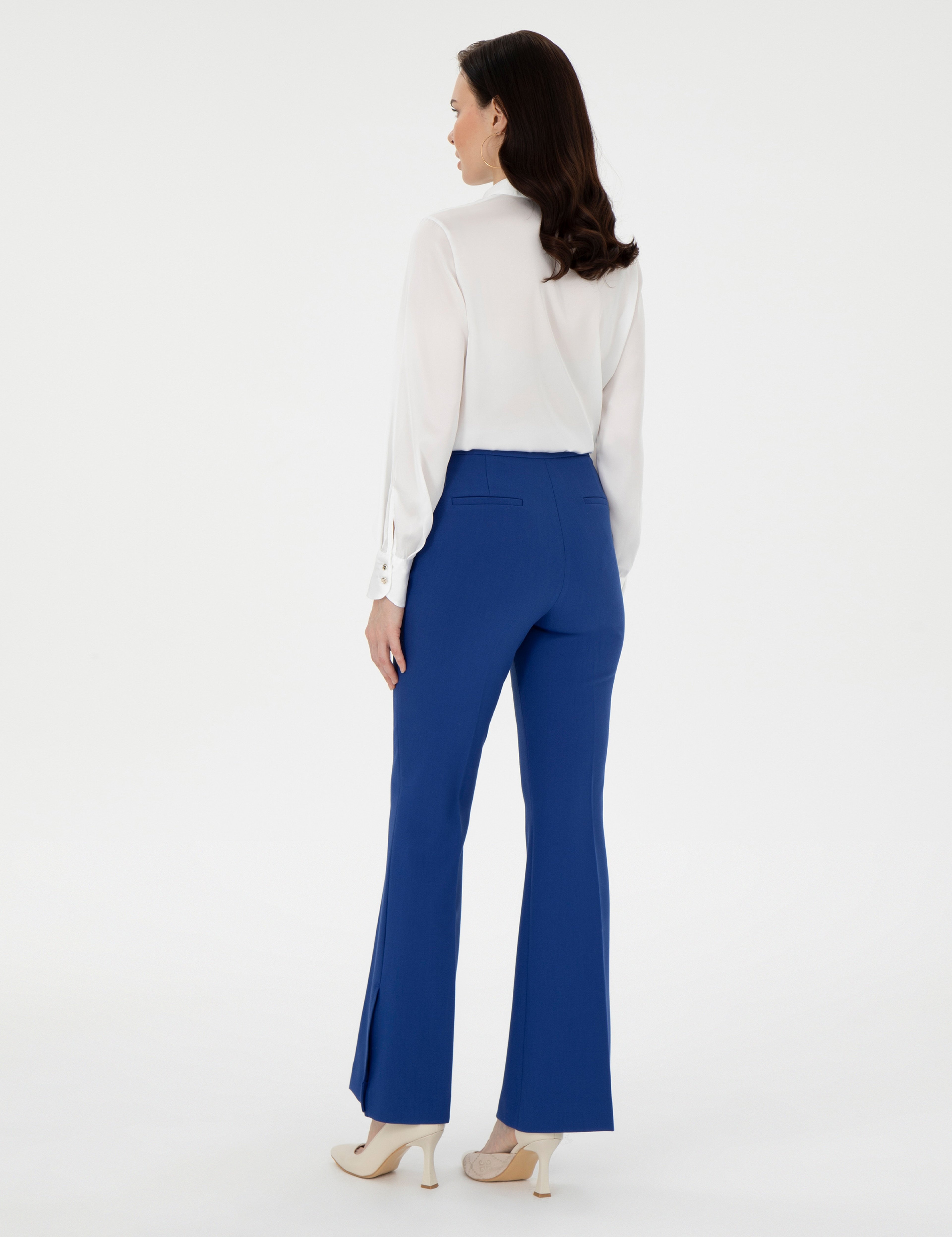 Saks Flare Fit Kumaş Pantolon - Image 4