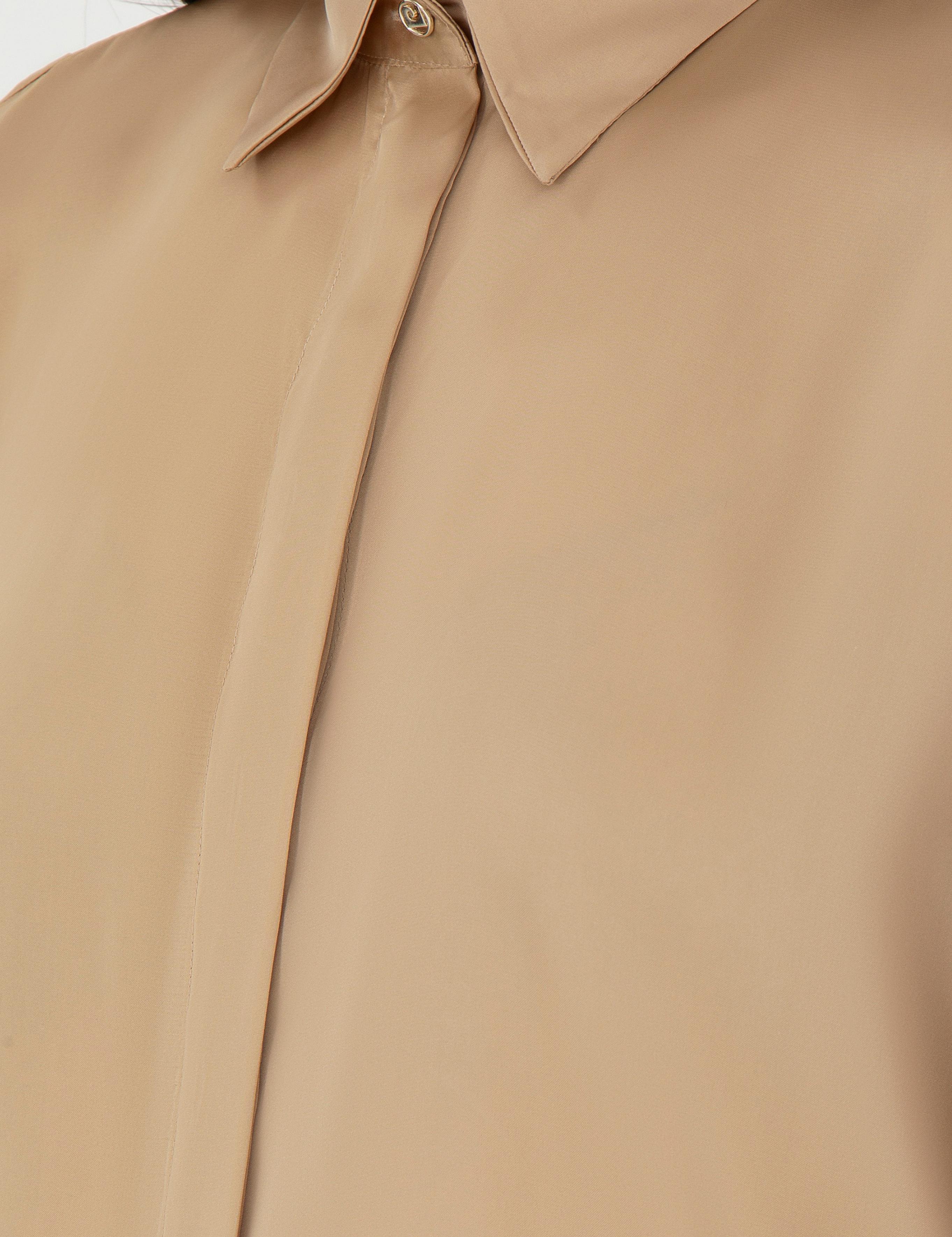 Bej Comfort Fit Uzun Kollu Gömlek