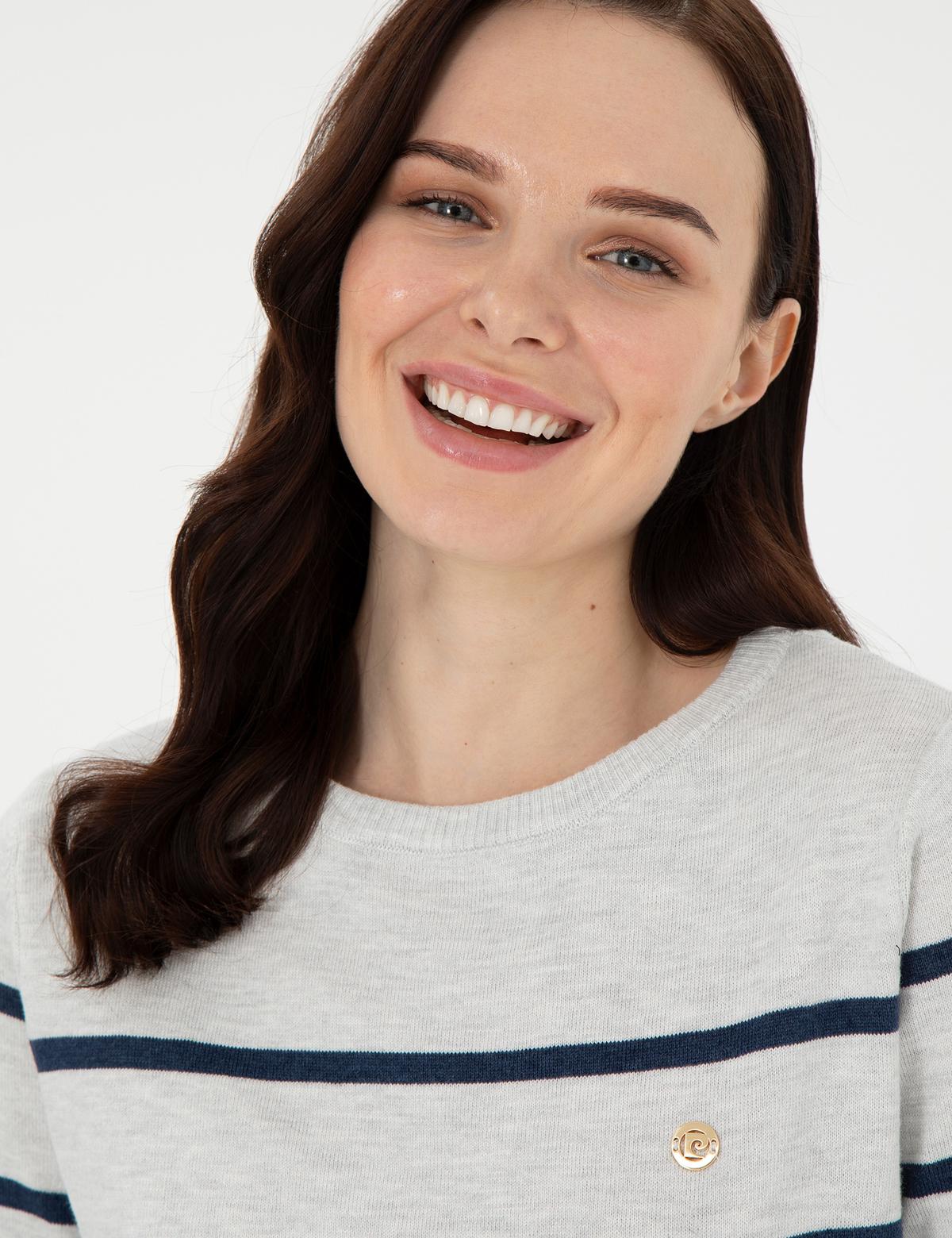 Ekru Slim Fit Kazak - 50308165001