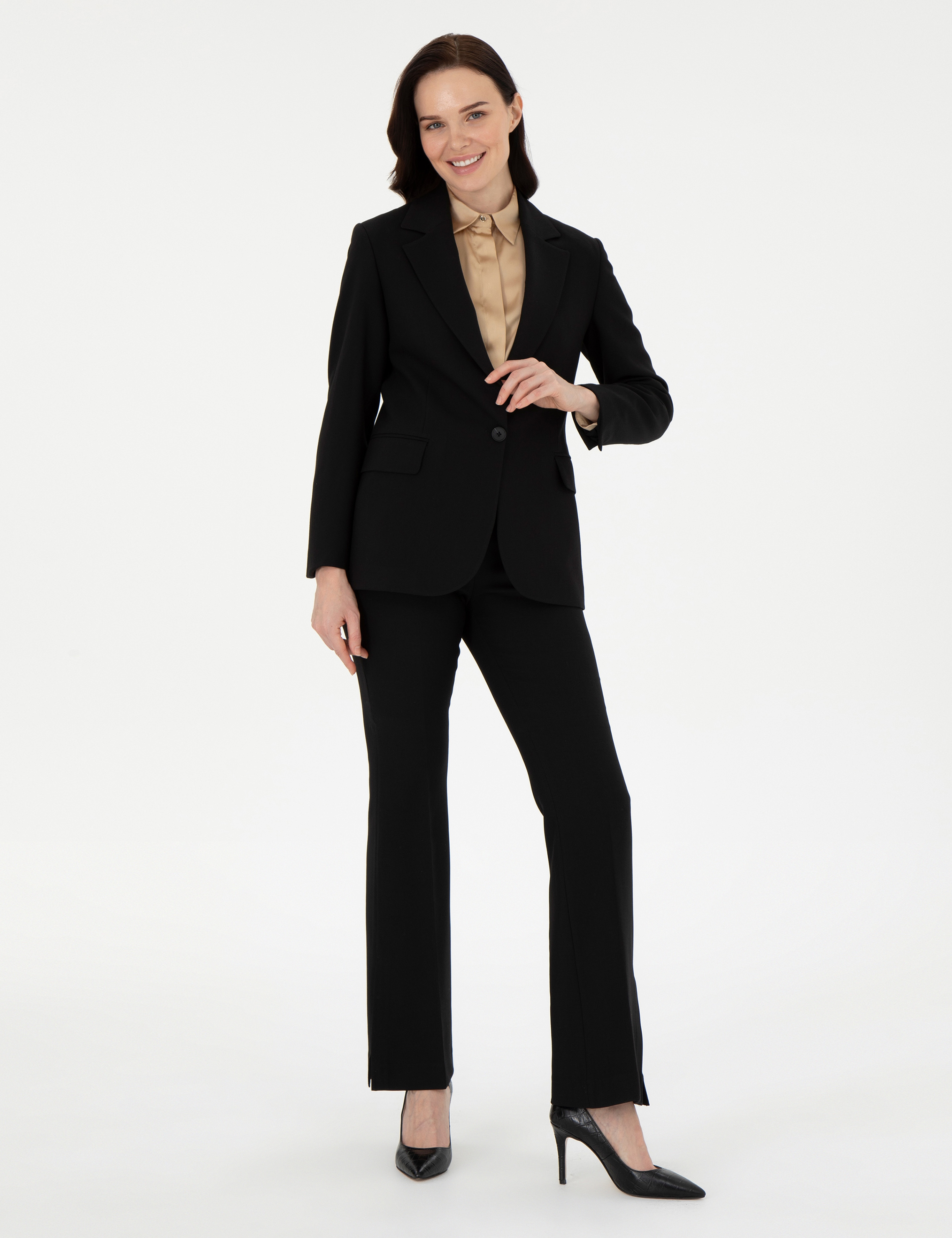 Siyah Slim Fit Ceket - Image 4