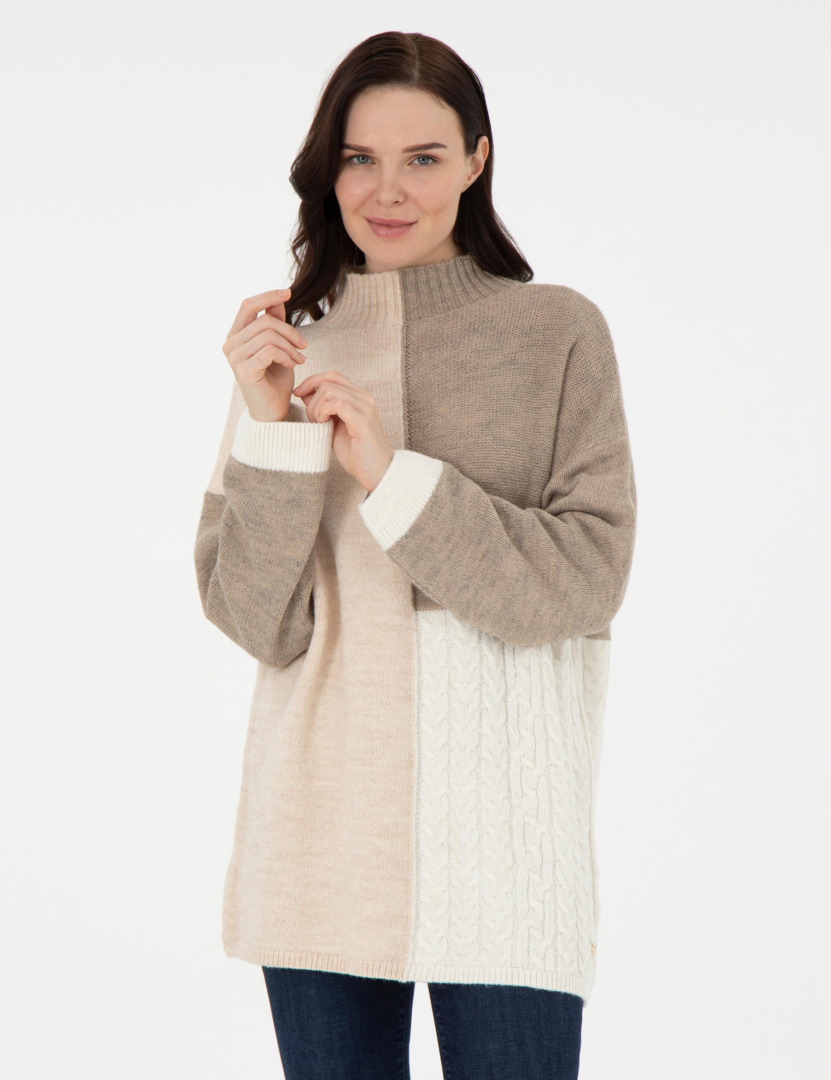 Çok Renkli Oversize Kazak