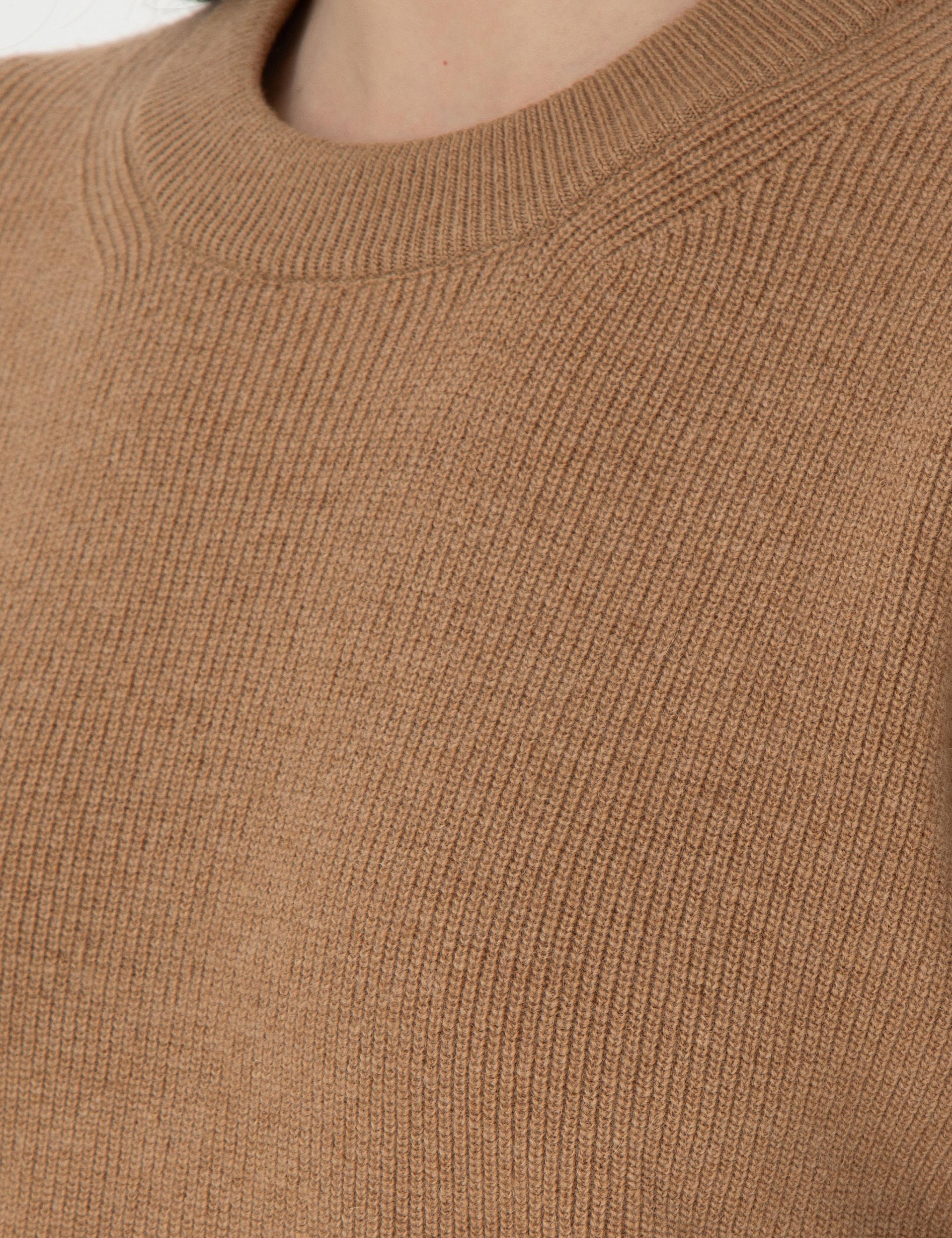 Camel Regular Fit Yün Kazak