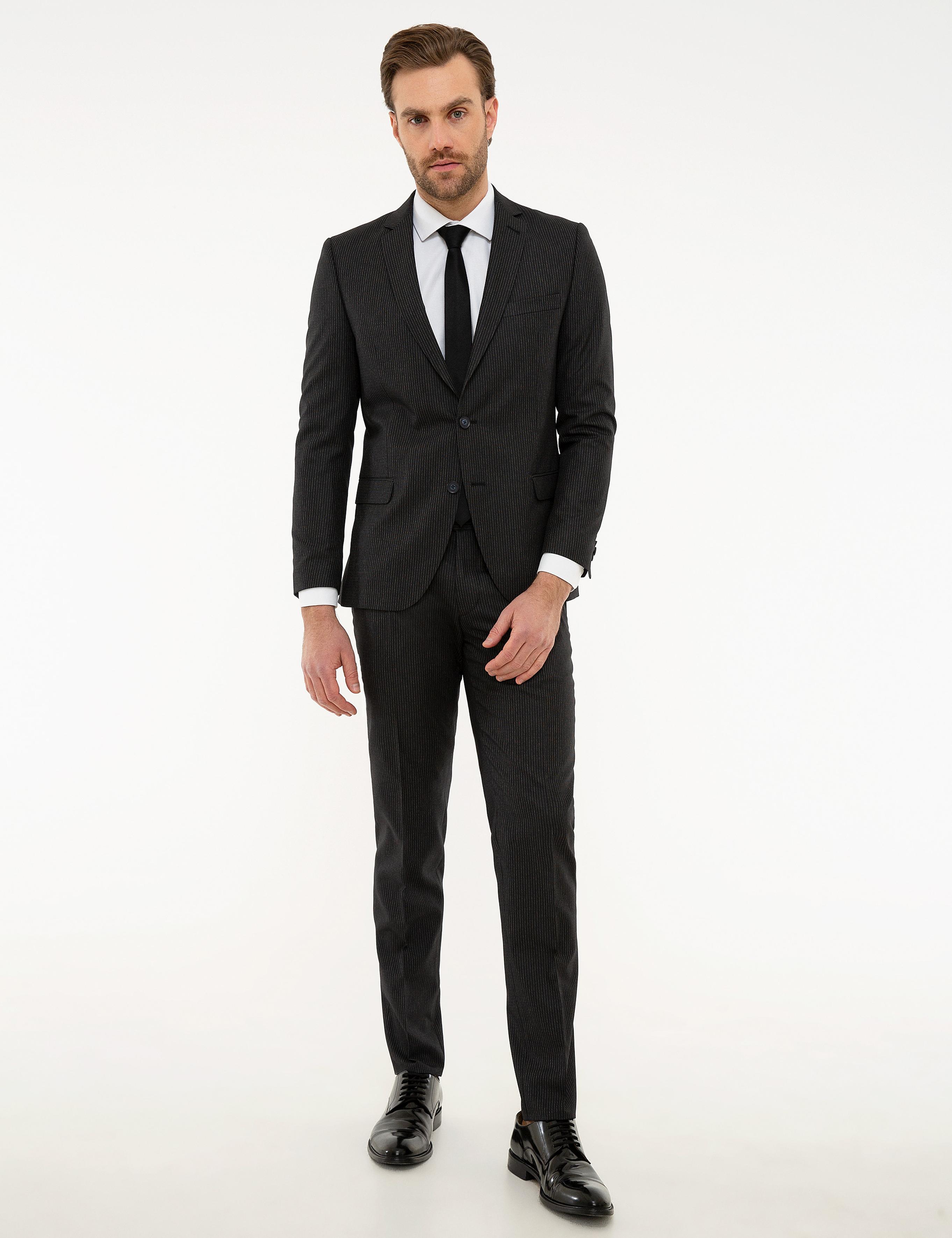 Lacivert Ekstra Slim Fit Takım Elbise