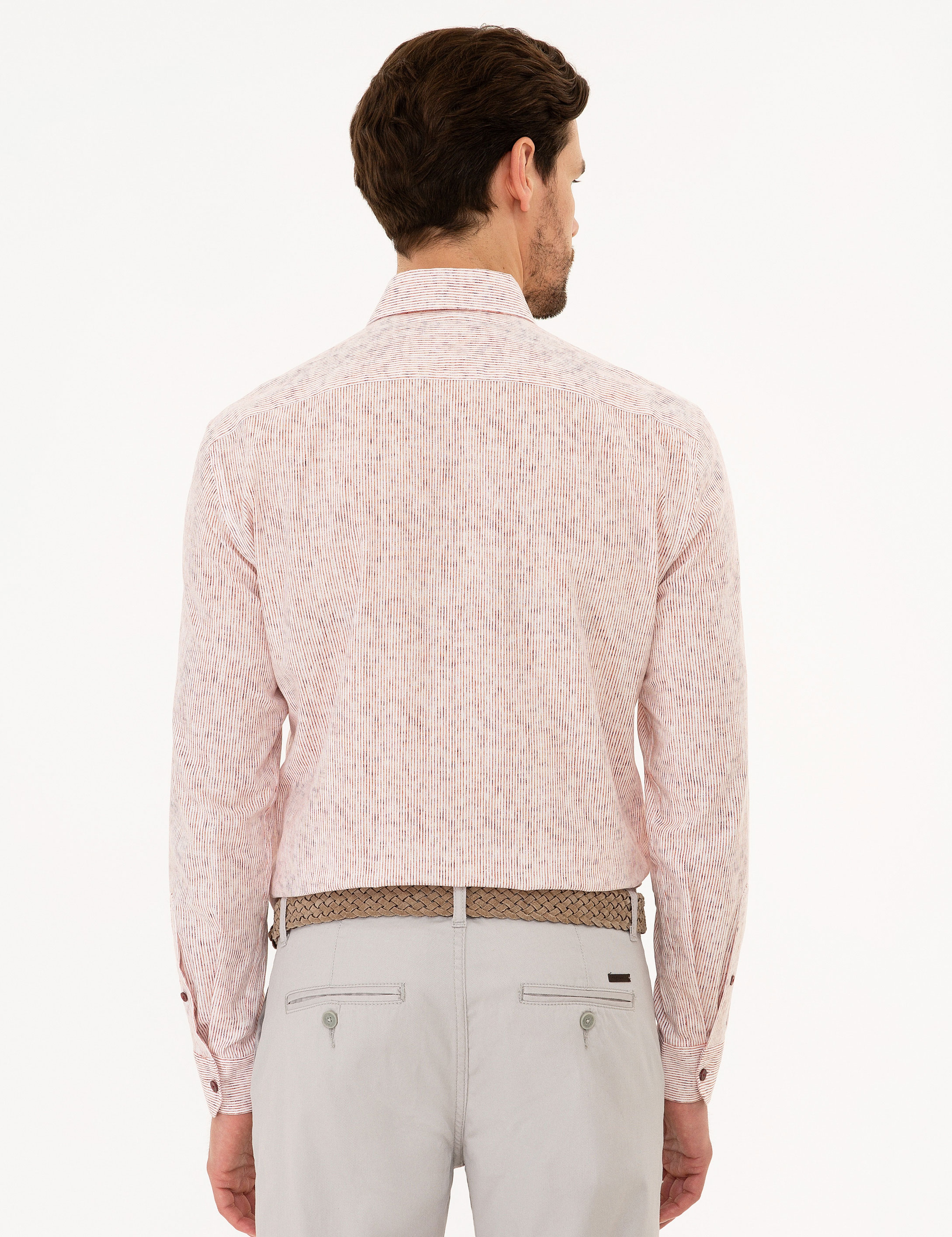 Bordo Slim Fit Gömlek