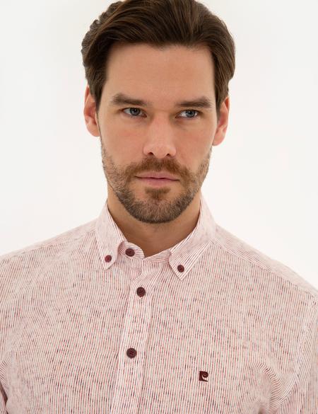 Bordo Slim Fit Uzun Kollu Gömlek - 50223129010