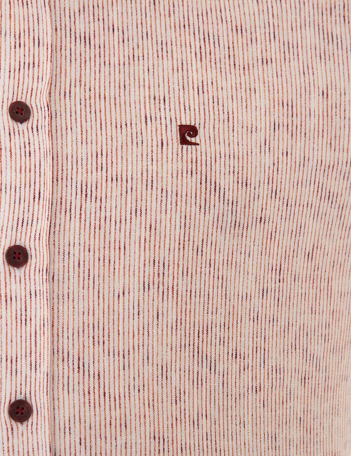 Bordo Slim Fit Uzun Kollu Gömlek - 50223129010