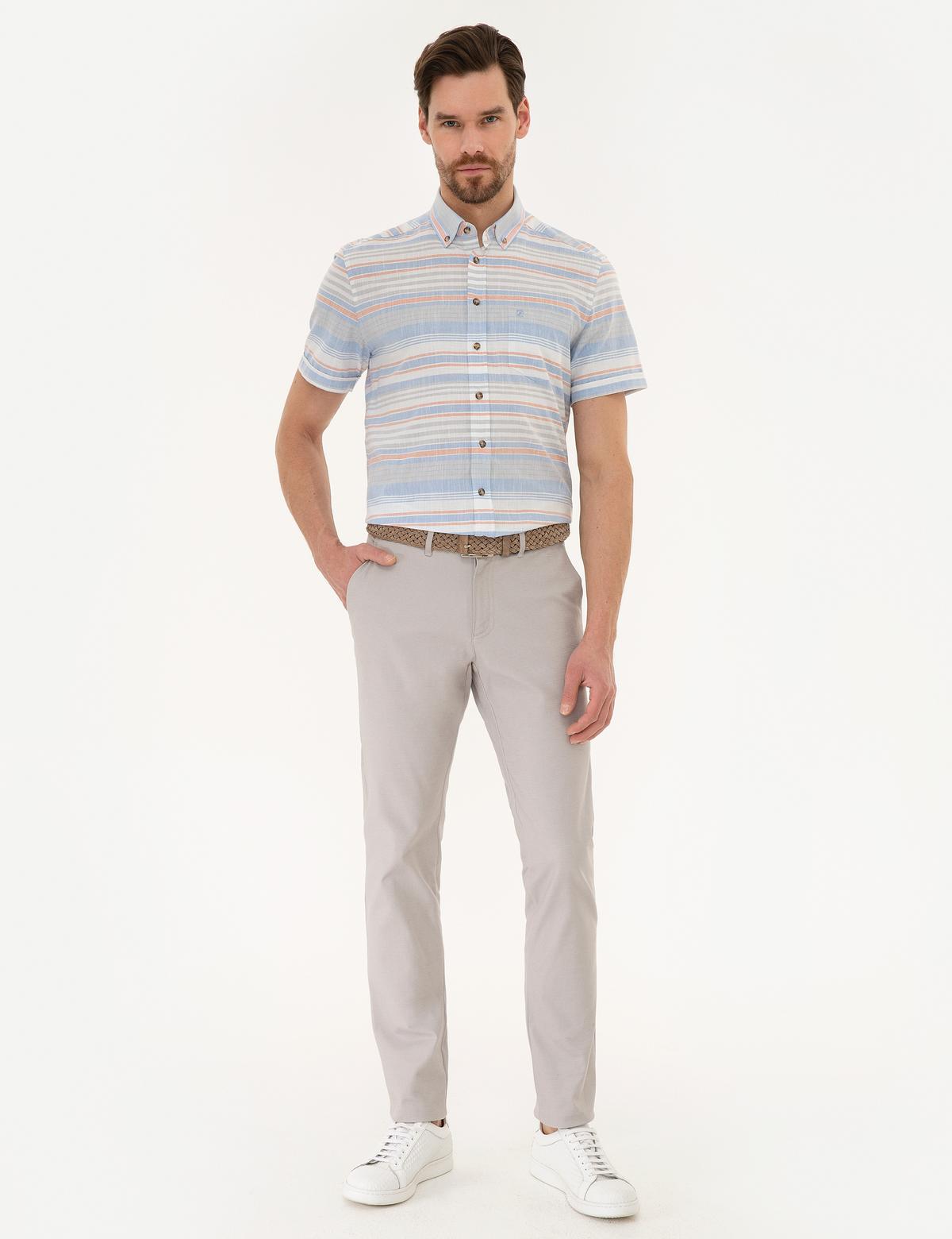 Mavi Regular Fit Kısa Kollu Gömlek - 50224372006