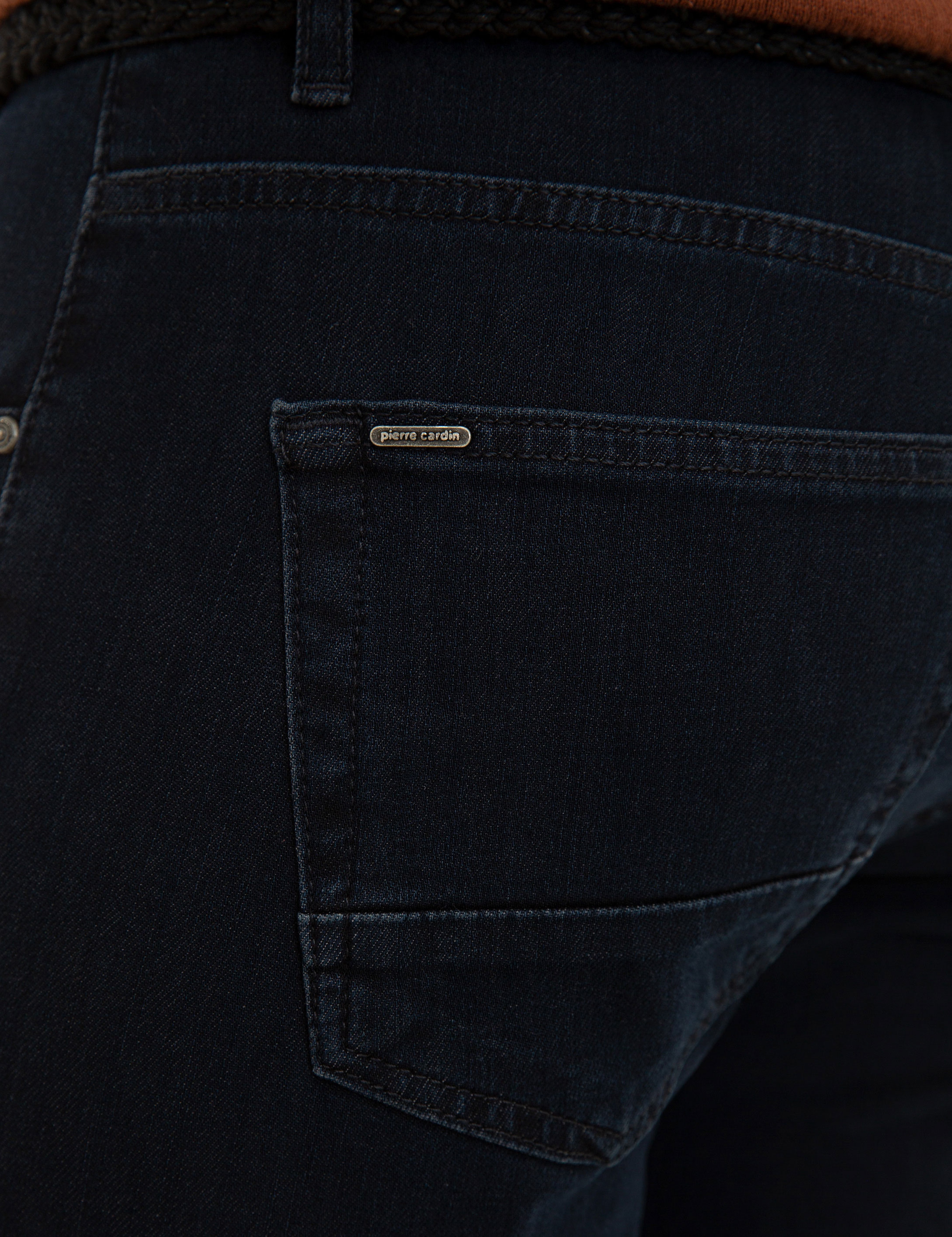 Koyu Lacivert Slim Fit Denim Pantolon - Image 4