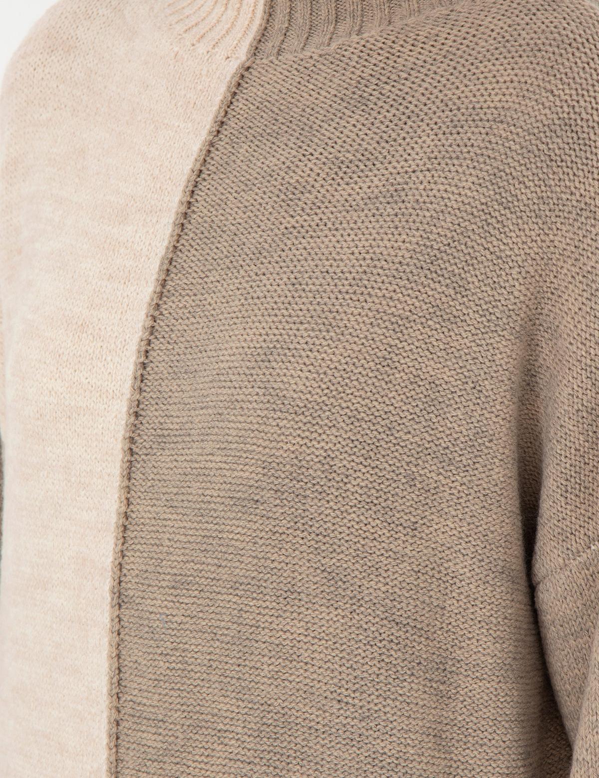 Çok Renkli Oversize Kazak - 50290567014