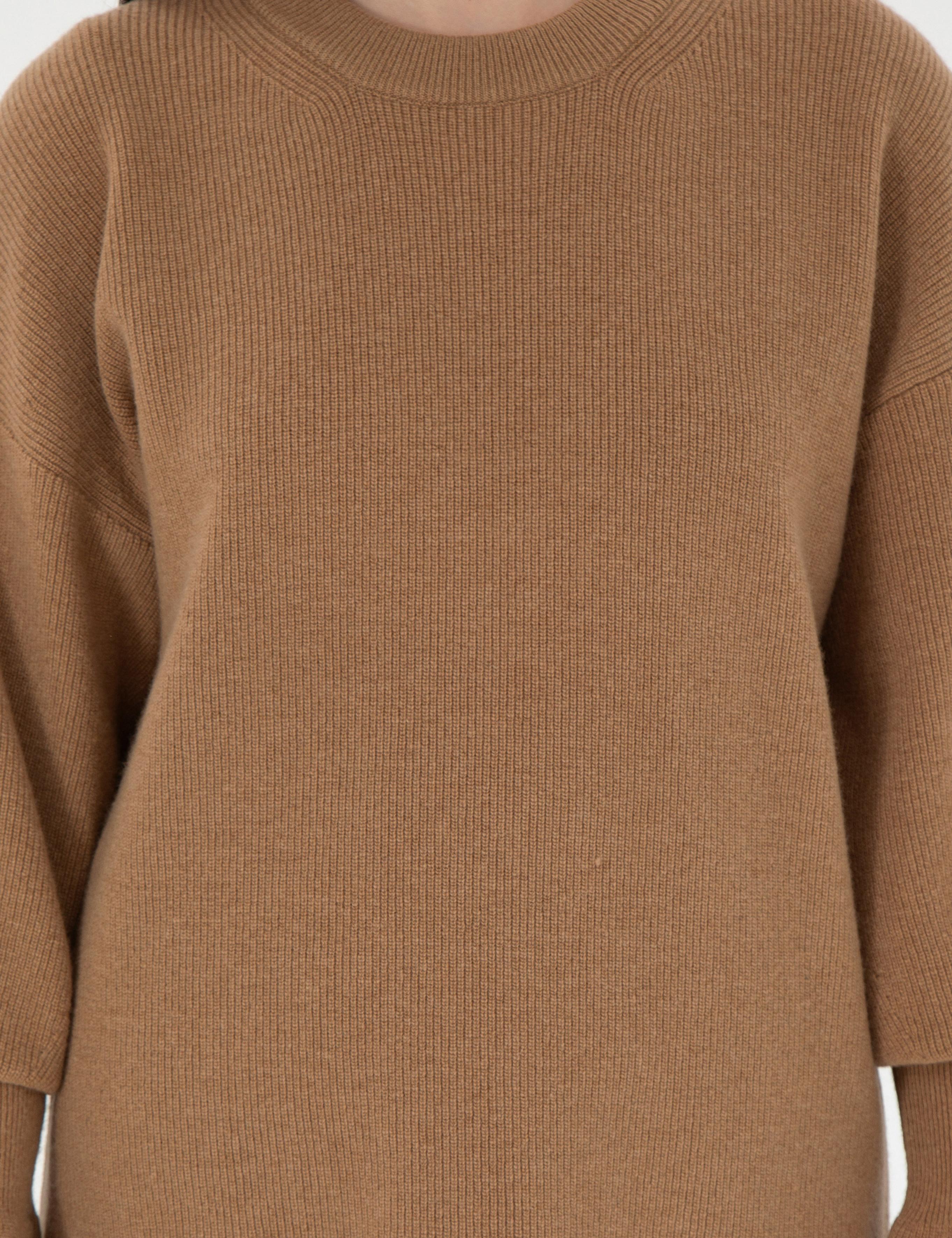 Camel Regular Fit Yün Kazak